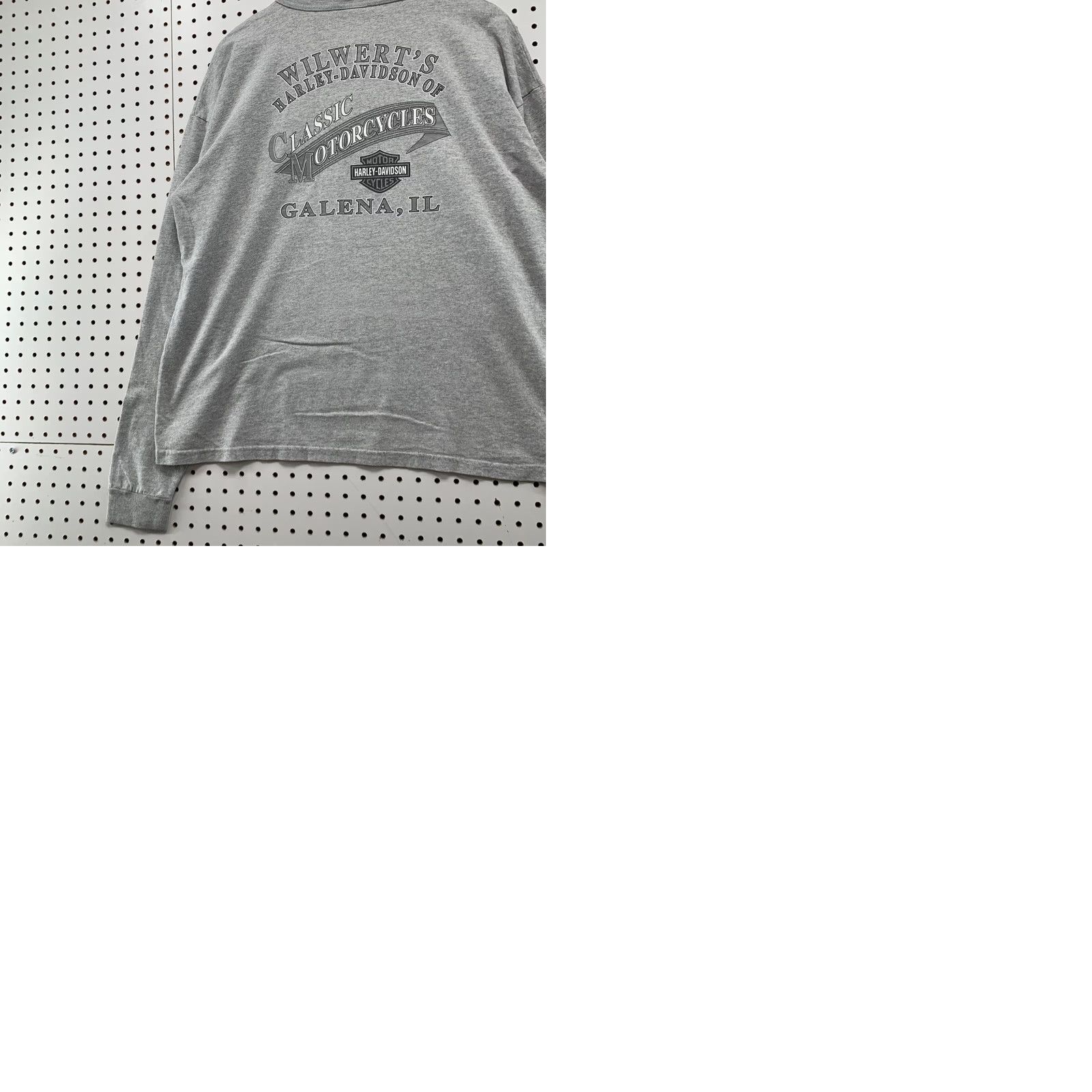 Harley Davidson Harley-Davidson Henley Shirt Men XL Gray Long Sleeve Motorcycle Galaxy Illinois Galena MDN Graphic Print T-Shirt Mens Vintage: No Size US XL / EU 56 / 4 - 10 Thumbnail