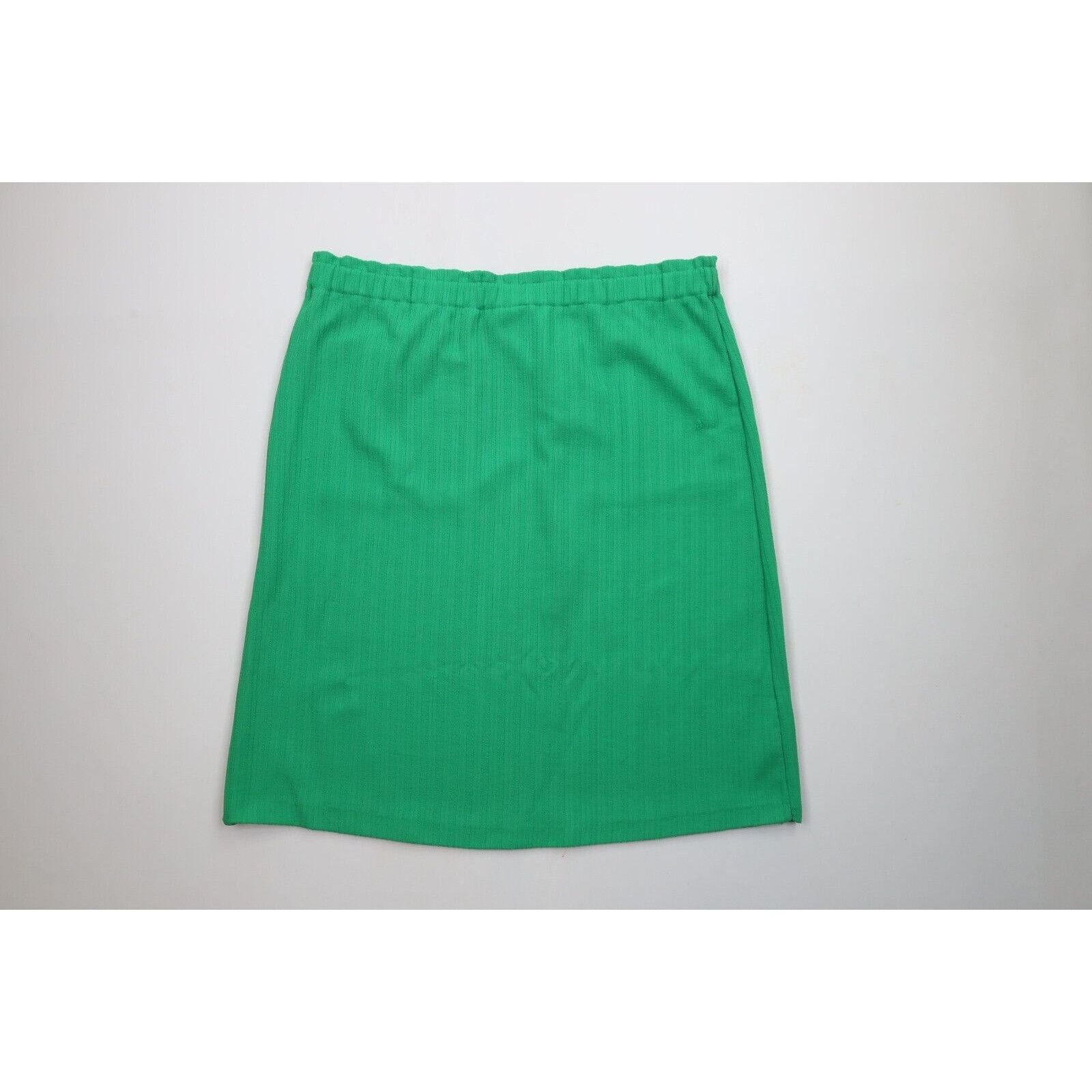 Vintage Vintage 70s Streetwear Textured Ribbed Knit Pocket Skirt Size 34" / US 12 / IT 48 - 9 Thumbnail