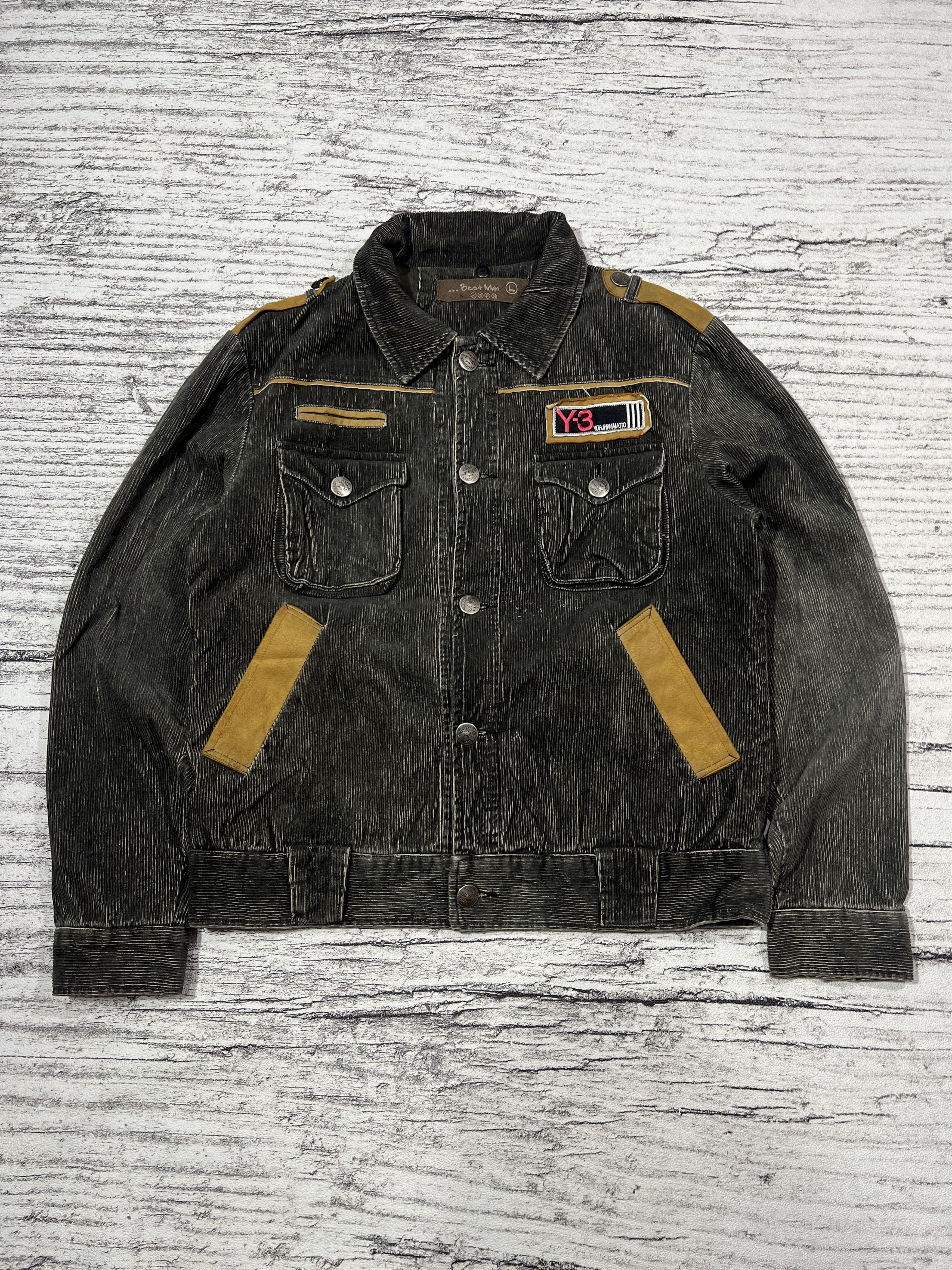 Japanese Brand 2000s Yohji Yamamoto Y-3 Patch Corduroy y2k Lgb Ifsixwasnine Size US M / EU 48-50 / 2 - 1 Thumbnail