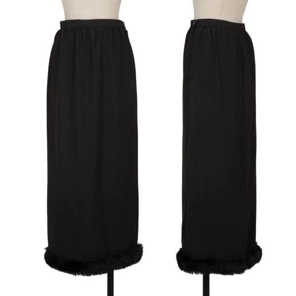 Other Comme Des Garcons size M Black Retro Furry Design Skirt Size 24" / US 00 / IT 34 - 1 Thumbnail