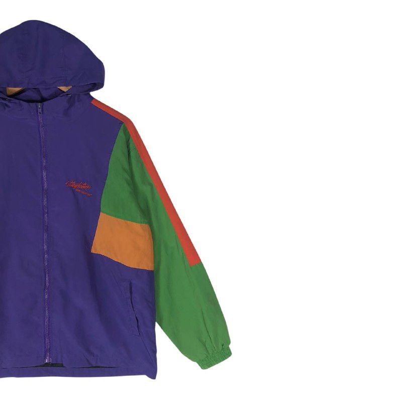 Japanese Brand Multi- Color Nylon Windbreaker Jacket Size US M / EU 48-50 / 2 - 4 Thumbnail
