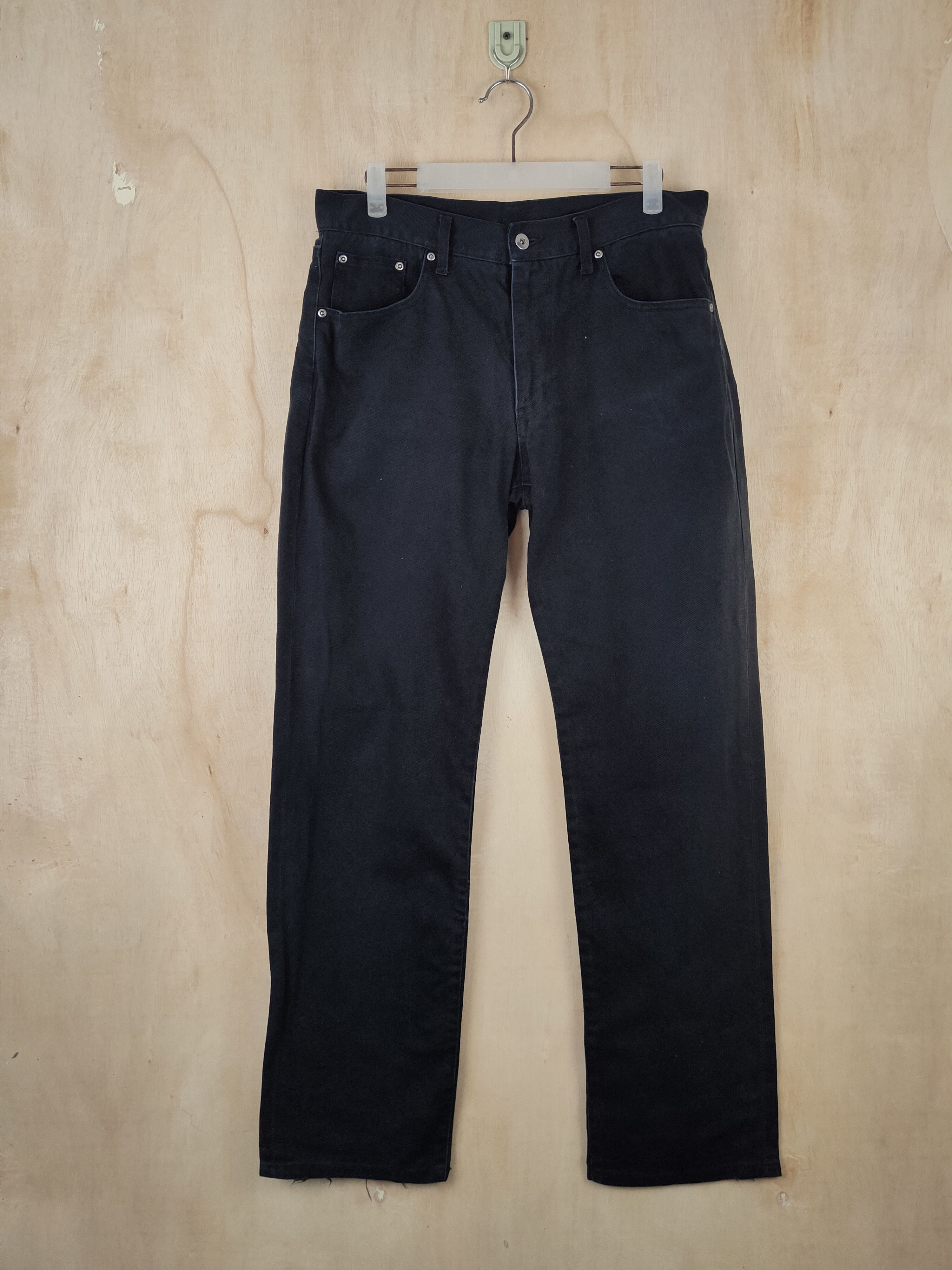 Japanese Brand Japanese Brand Black Distressed Ripped Jeans #S2489 Size US 32 / EU 48 - 1 Thumbnail