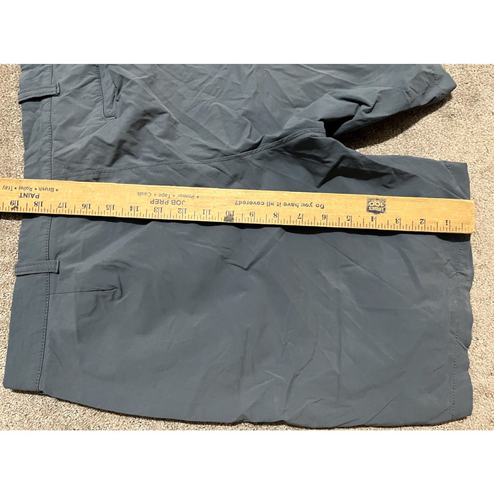 J.Crew J.CREW Shorts Mens Size 35 Blue Nylon Spandex Flat Front Chino Casual Size US 35 - 4 Thumbnail
