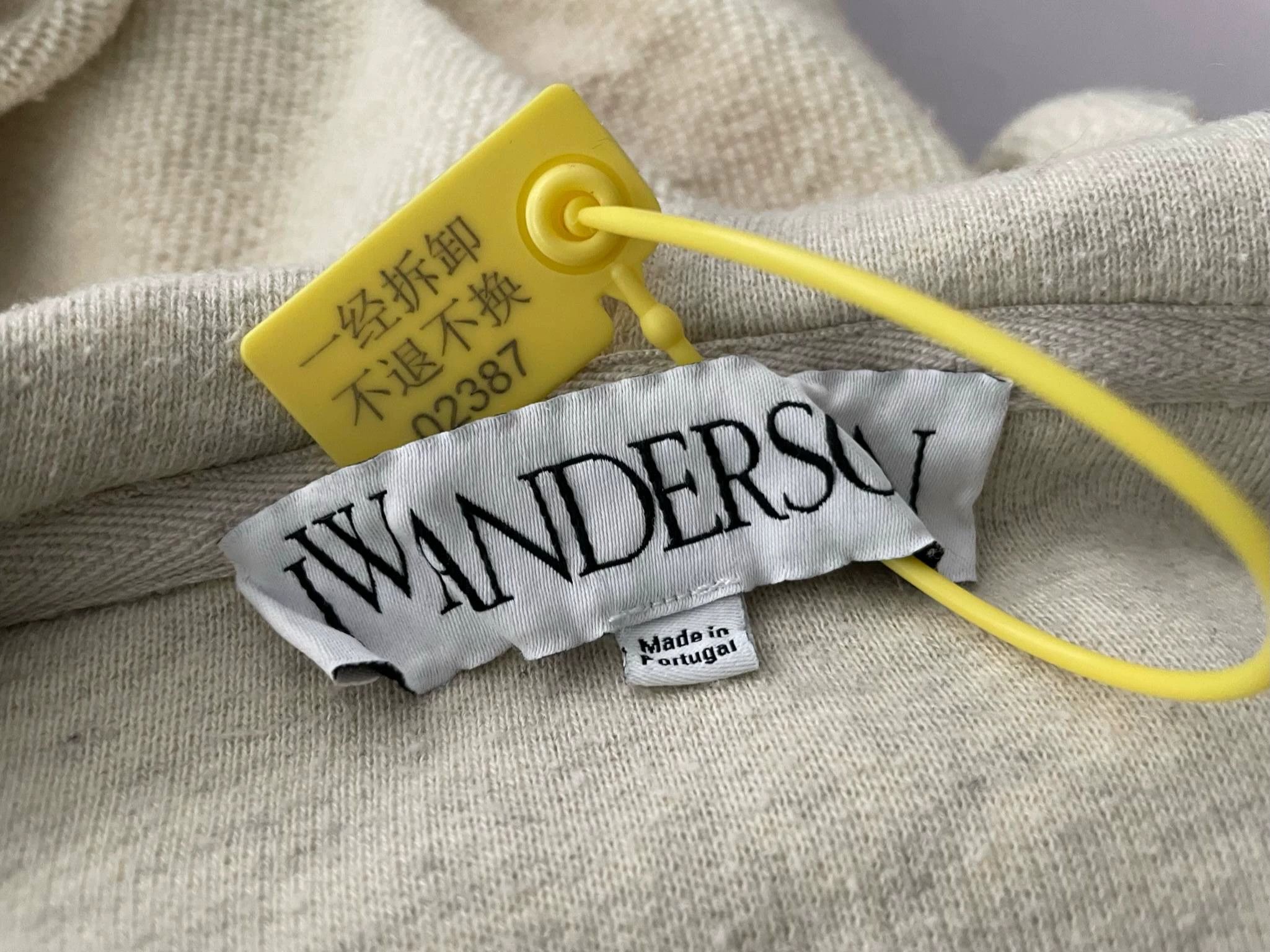 JW Anderson JW Anderson Cut & Sew Ivory Hoodie XL Size US XL / EU 56 / 4 - 5 Thumbnail