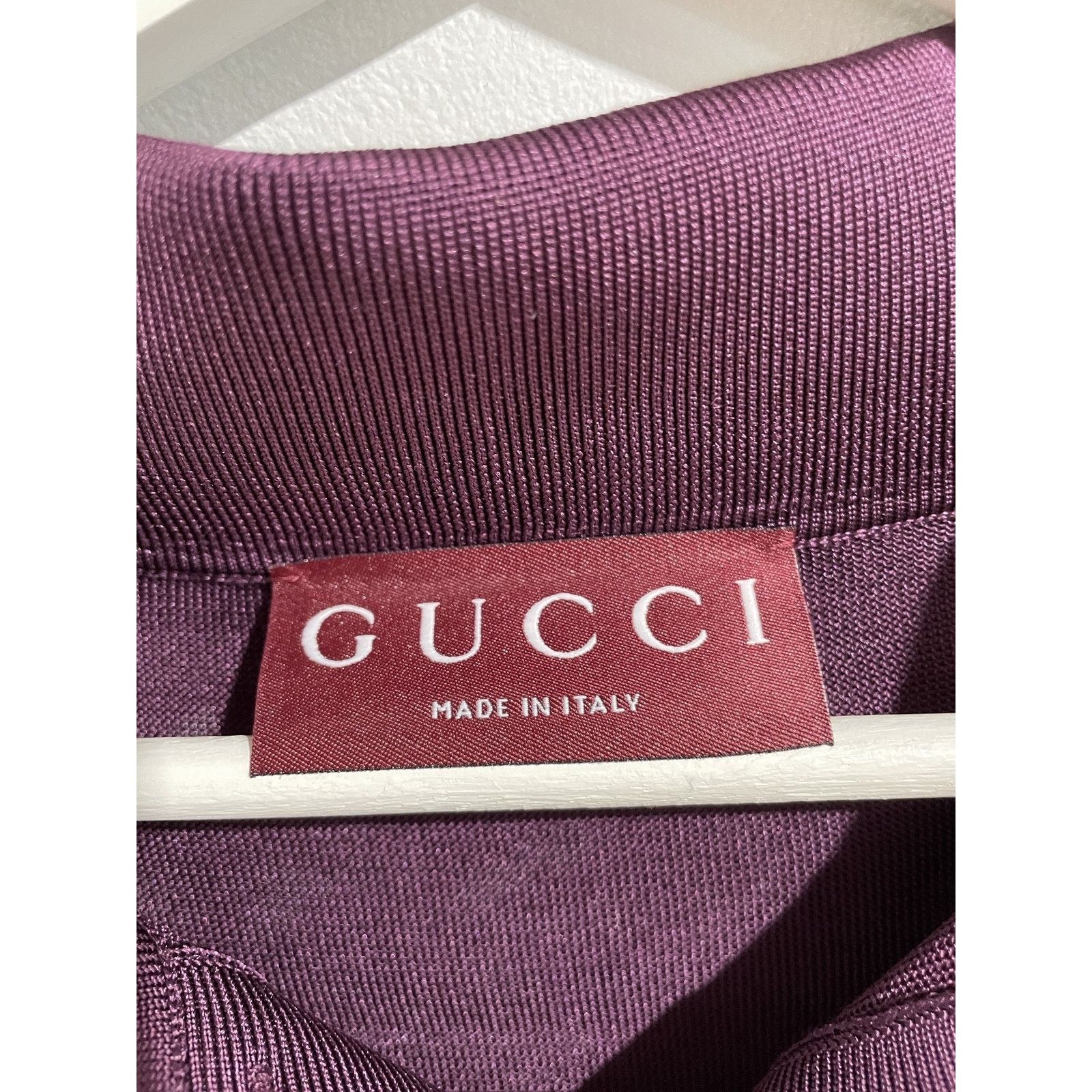 GUCCI RUNWAY POLO PURPLE SIZE XXL PREOWNED