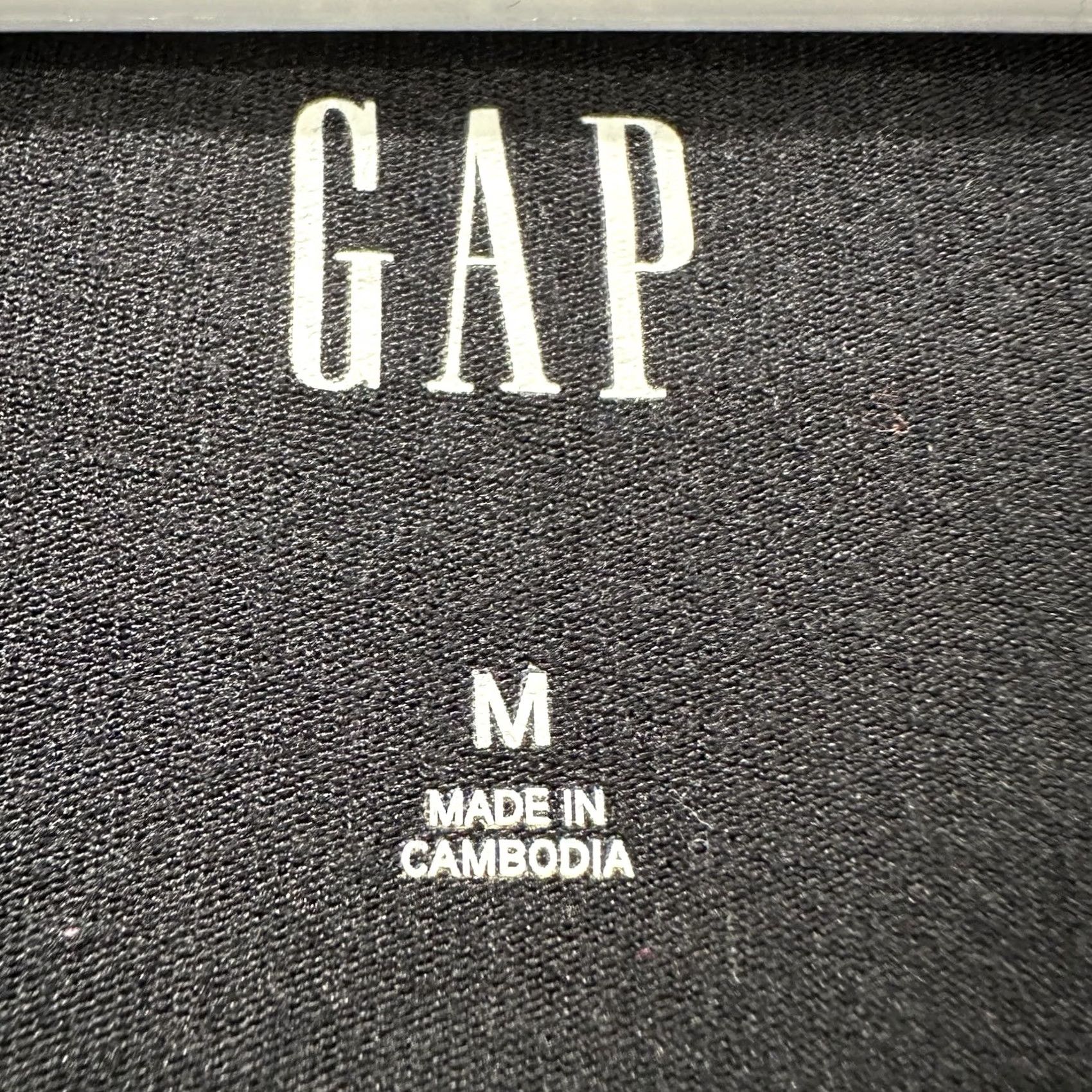 Gap Gap Shirt Womens Medium Black Rayon Short Sleeve V Neck Relaxed Soft Jersey Top Size M / US 6-8 / IT 42-44 - 4 Thumbnail