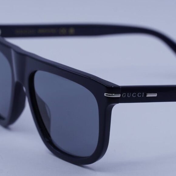 Gucci Gucci GG1726S 003 Sunglasses Blue Square Frame, Grey Lenses Size ONE SIZE - 6 Thumbnail