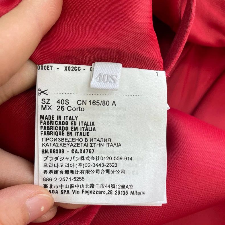 Prada Prada Red suspender long skirt 2502-Nextarrow Size XS / US 0-2 / IT 36-38 - 6 Thumbnail