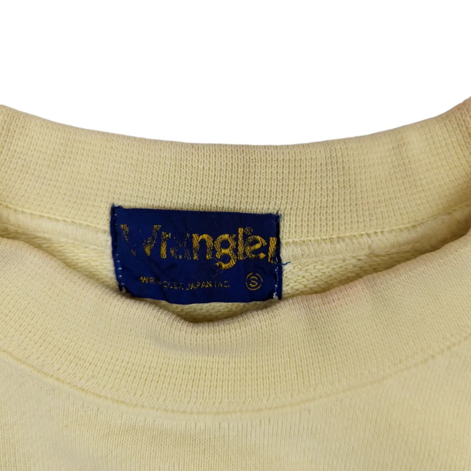 Wrangler Vintage 80's WRANGLER Yellow Plain Jumper Sweatshirt Size US XS / EU 42 / 0 - 11 Thumbnail