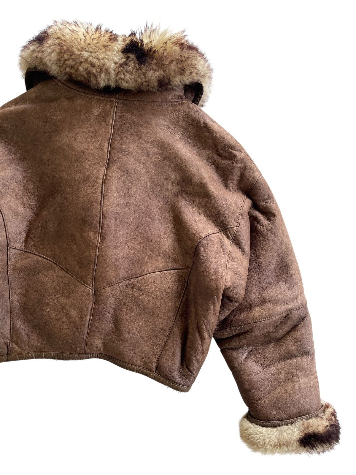 Vintage Vintage Sheepskin Real Fur Waist Jacket Size US M / EU 48-50 / 2 - 13 Thumbnail