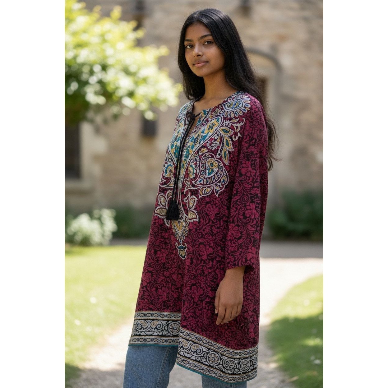 & Other Stories Urban Coco Red Asian Inspired Blouse NWT - XXL Size XXL / US 16-18 / IT 52-54 - 2 Thumbnail
