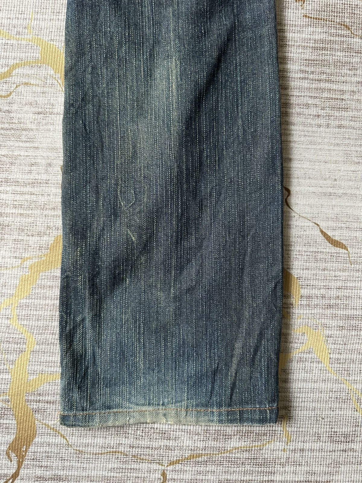 Japanese Brand Edwin XV Rusty Claw Marks Distressed Denim Size US 28 / EU 44 - 13 Thumbnail