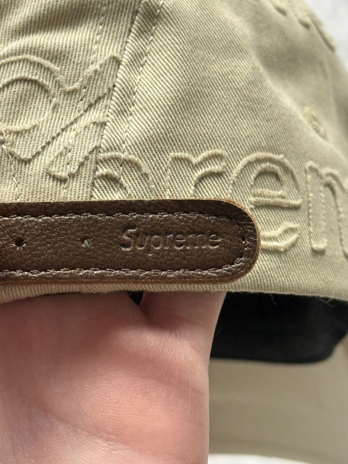 Supreme Beige Supreme Lasered Twill Camp Cap ss23 Size ONE SIZE - 6 Thumbnail