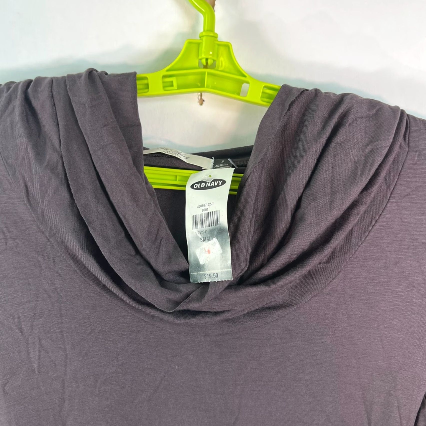 Old Navy Old Navy Women's Purple Cowl Neck Knit Top - Size S - Regular - Long Sleeve - Sweater - Winter Casual Size S / US 4 / IT 40 - 2 Thumbnail