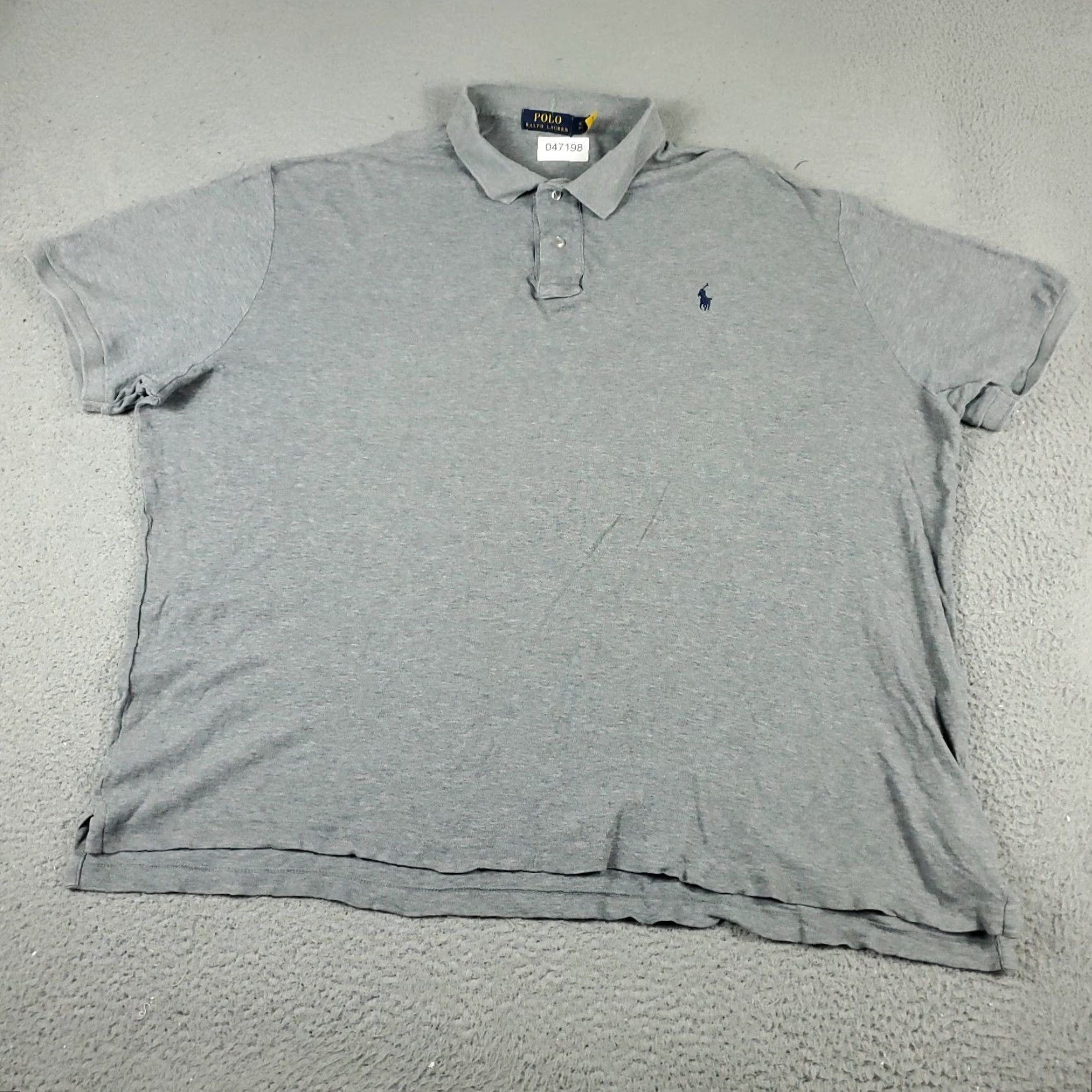 Ralph Lauren Ralph Lauren Polo Shirt Mens XL Gray Short Sleeve Button-Front Collared Casual Sports Mens Size US XL / EU 56 / 4 - 3 Thumbnail