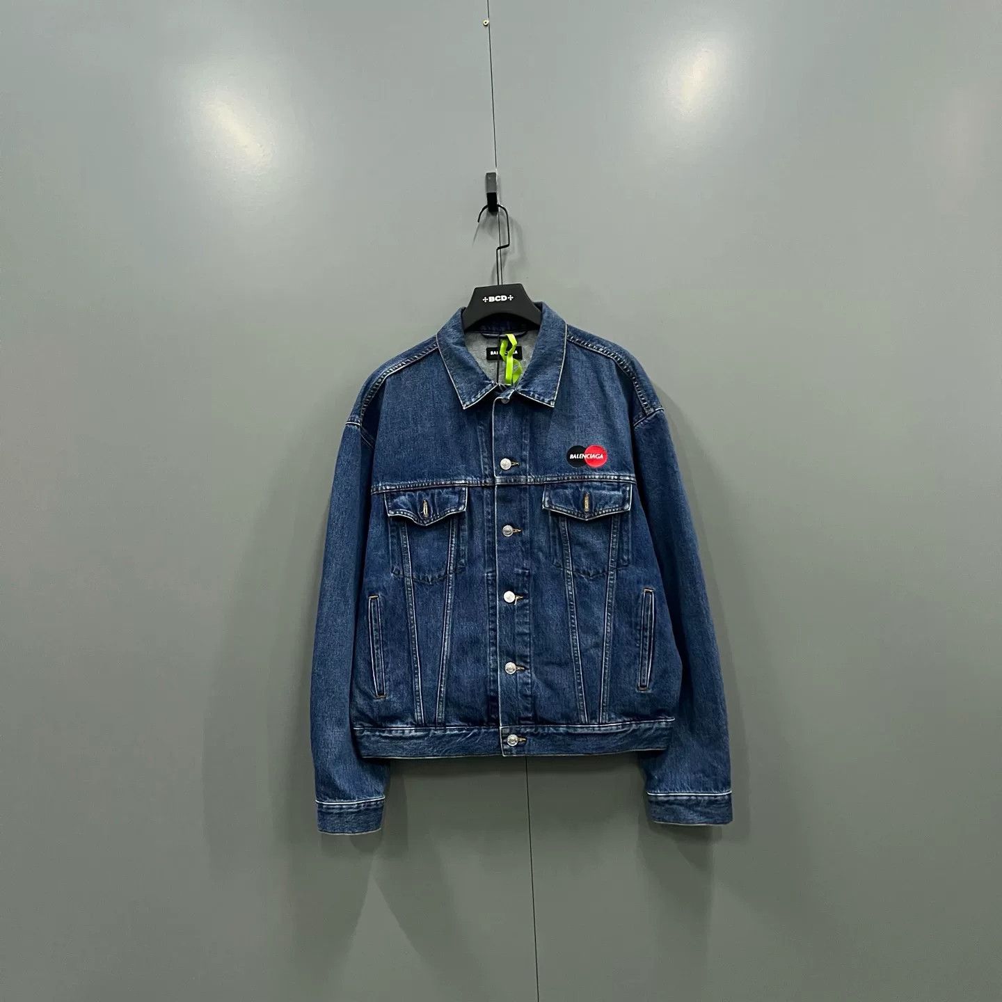 Balenciaga Balenciaga Embroidered Logo Denim Jacket Size US M / EU 48-50 / 2 - 1 Thumbnail