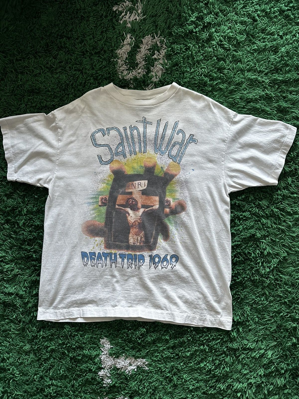 Saint Michael Saint Michael’s SAINT WAR T Shirt Size US XL / EU 56 / 4 - 1 Thumbnail