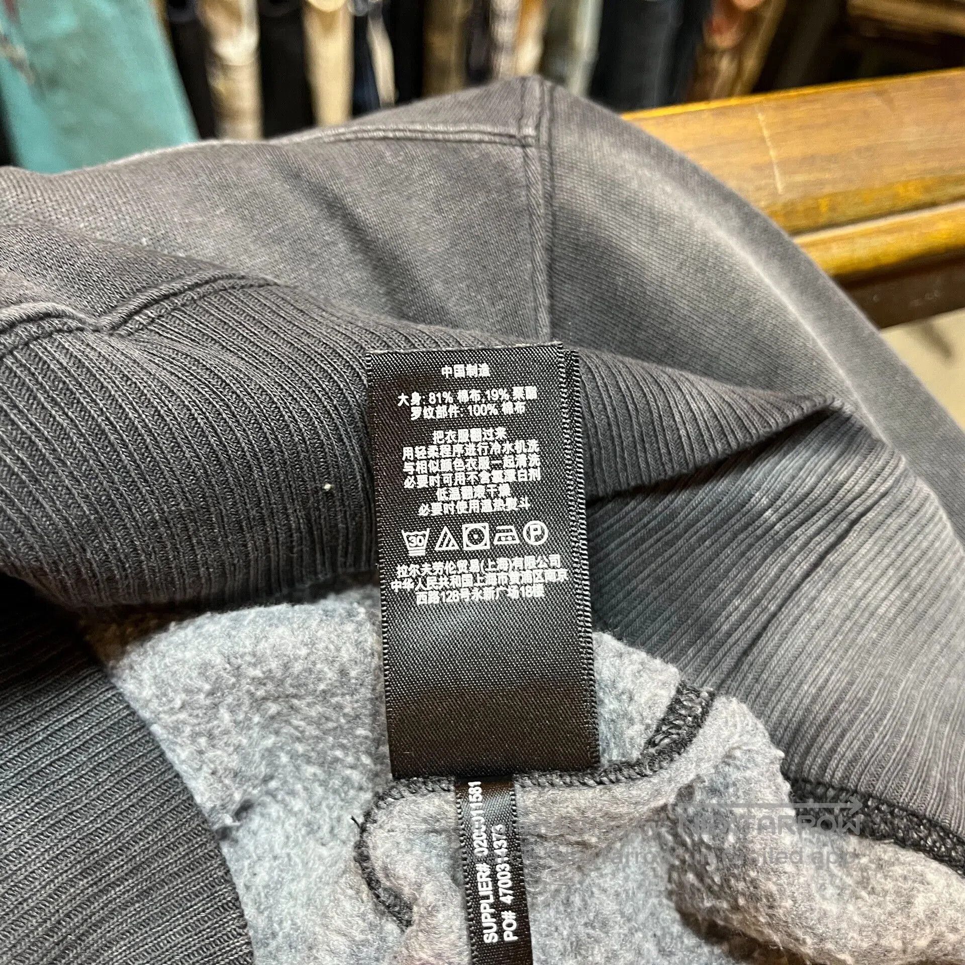 RRL Ralph Lauren gray sweatshirt with pocket by Ralph Lauren. Size US S / EU 44-46 / 1 - 4 Thumbnail