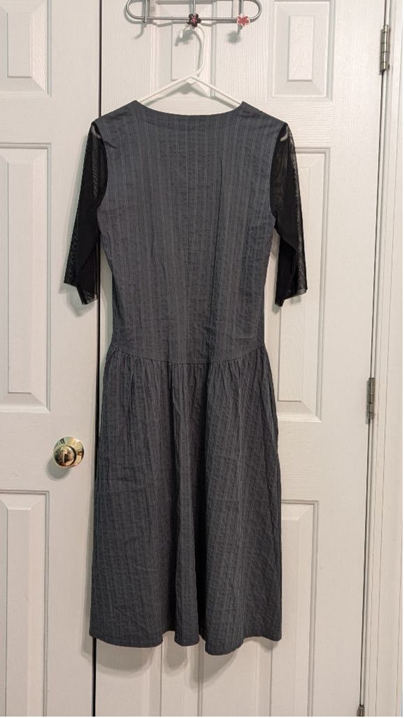 Designer Women's Luukaa Dress, Size 10, Grey Size L / US 10 / IT 46 - 2 Thumbnail