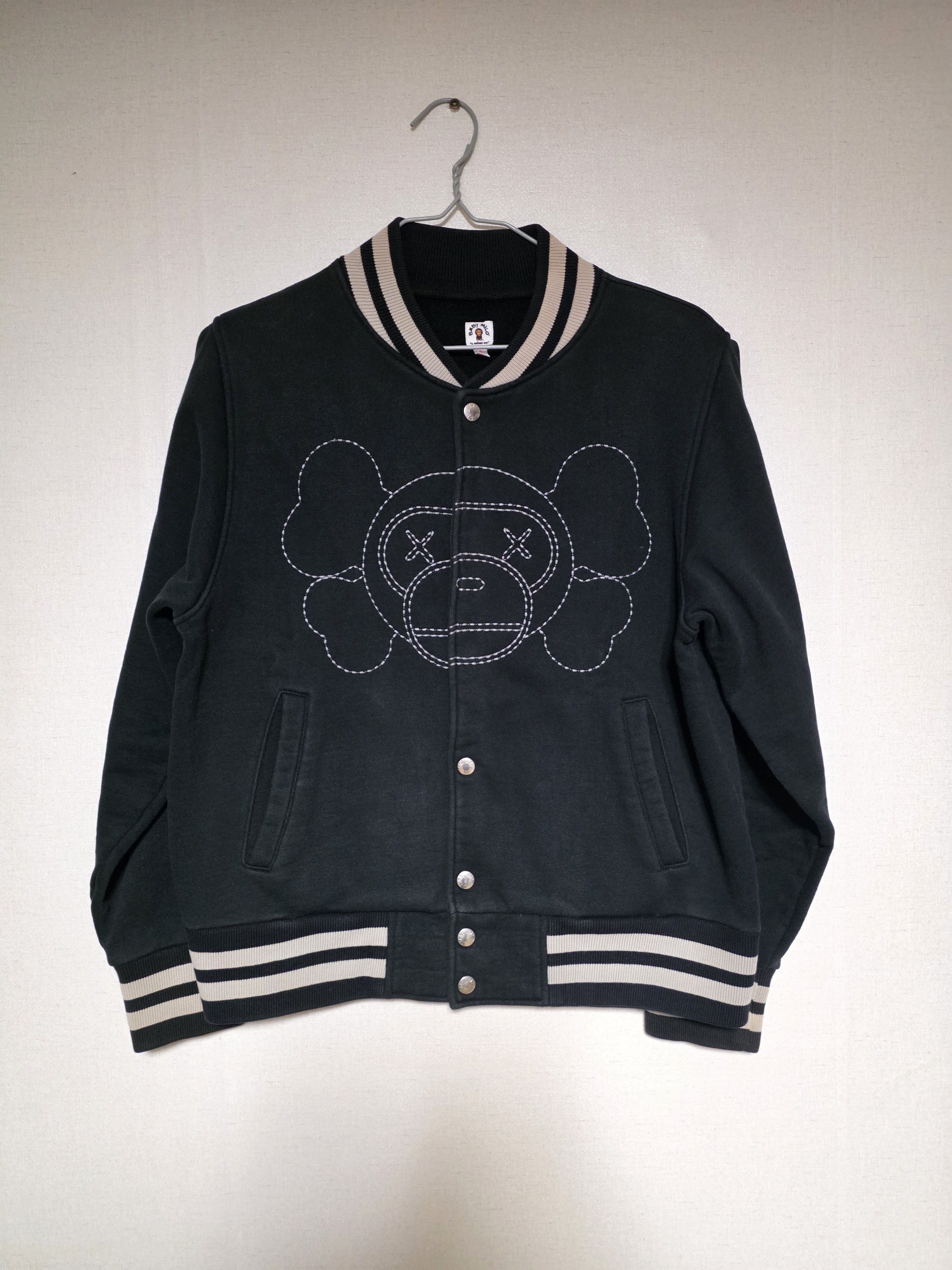 Bape × Kaws BAPE x KAWS Baby Milo Companion Varsity Jacket(Rare Archive) Size M / US 6-8 / IT 42-44 - 2 Thumbnail