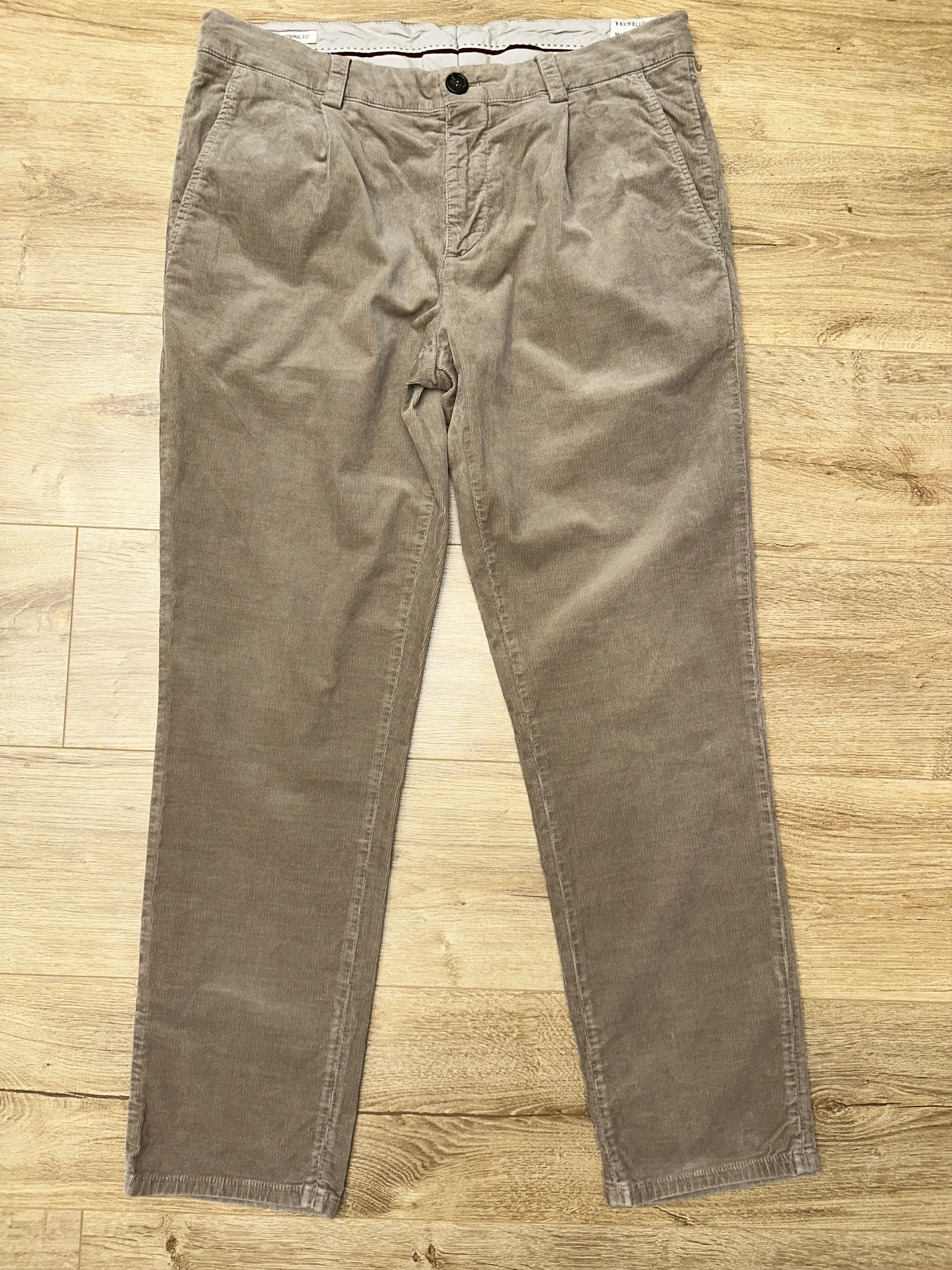 Brunello Cucinelli Brunello Cucinelli Corduroy Traditional Fit Pants Size 48 Size US 32 / EU 48 - 21 Thumbnail