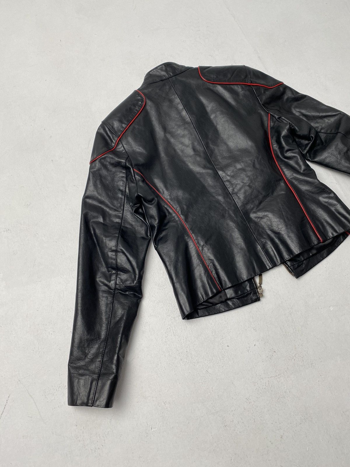 Other Vintage leather jacket SOFT GLASS racing style Size S / US 4 / IT 40 - 15 Thumbnail