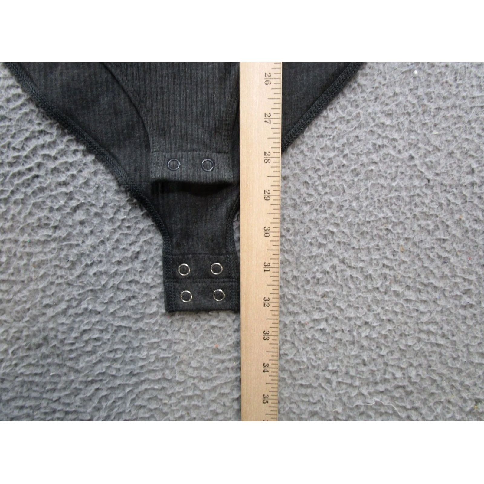 Old Navy Old Navy Gray Long Sleeve Shirt Top Square Neck Snap L Women's Shirt Top New Size L / US 10 / IT 46 - 7 Thumbnail