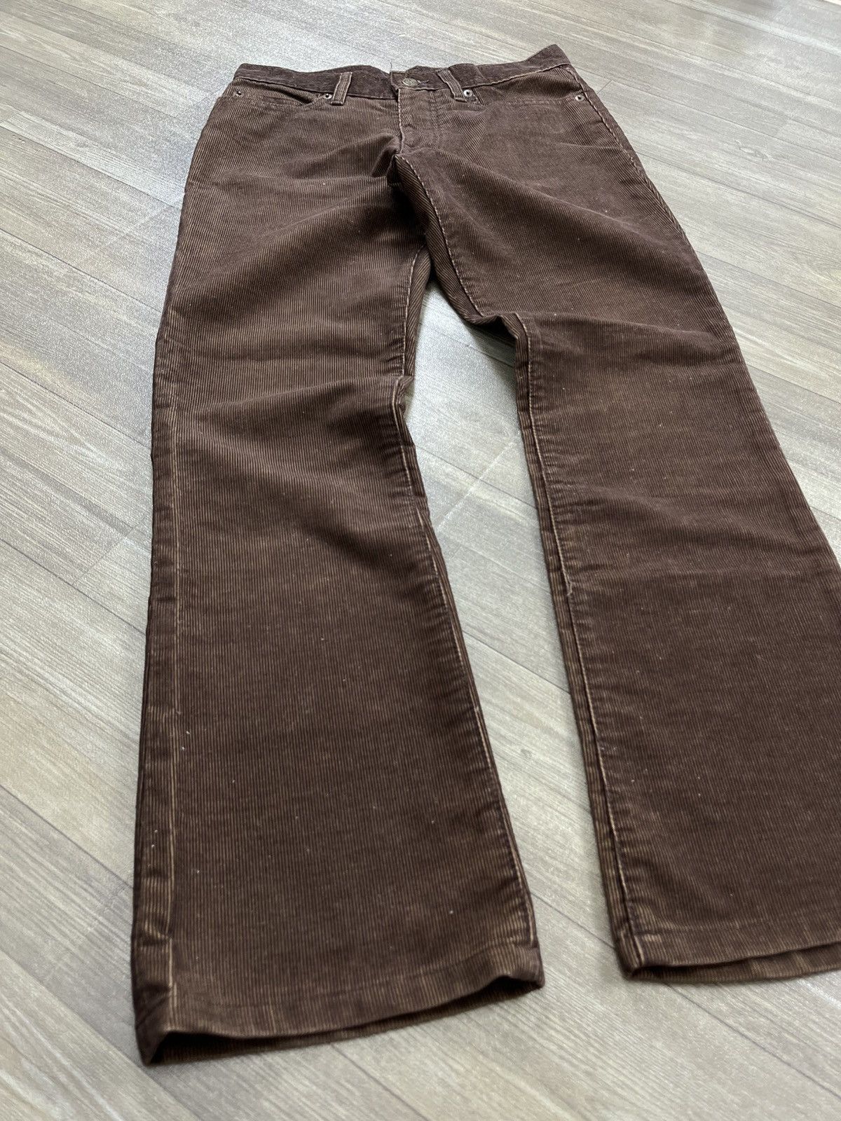 Tornado Mart 2000s Tornado Mart Japan Corduroy Flared Jeans Lgb Style Y2K Size US 27 - 3 Thumbnail