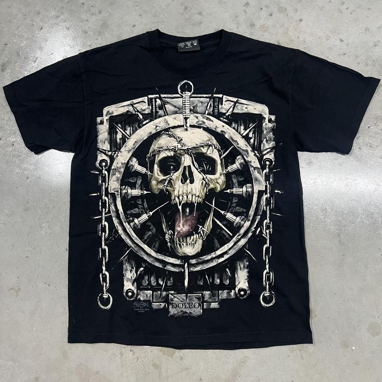 Band Tees × Vintage SkulBone Y2K Grunge Tee Size US M / EU 48-50 / 2 - 1 Thumbnail