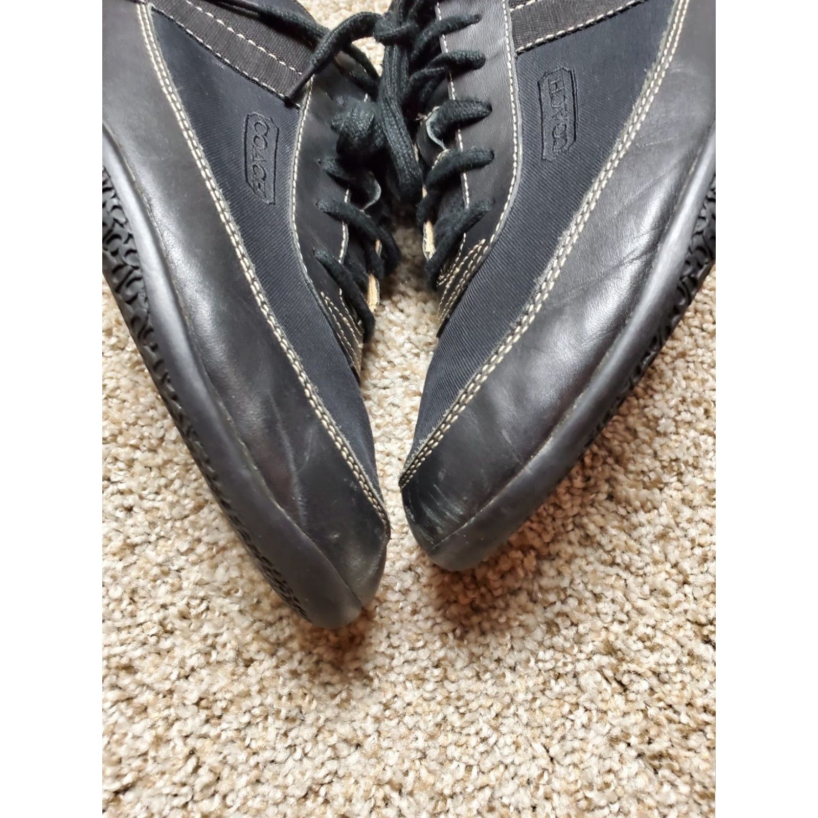 Coach Coach Morton Shoes Mens 11.5 Black Leather Low Top B1080 Size US L / EU 52-54 / 3 - 3 Thumbnail