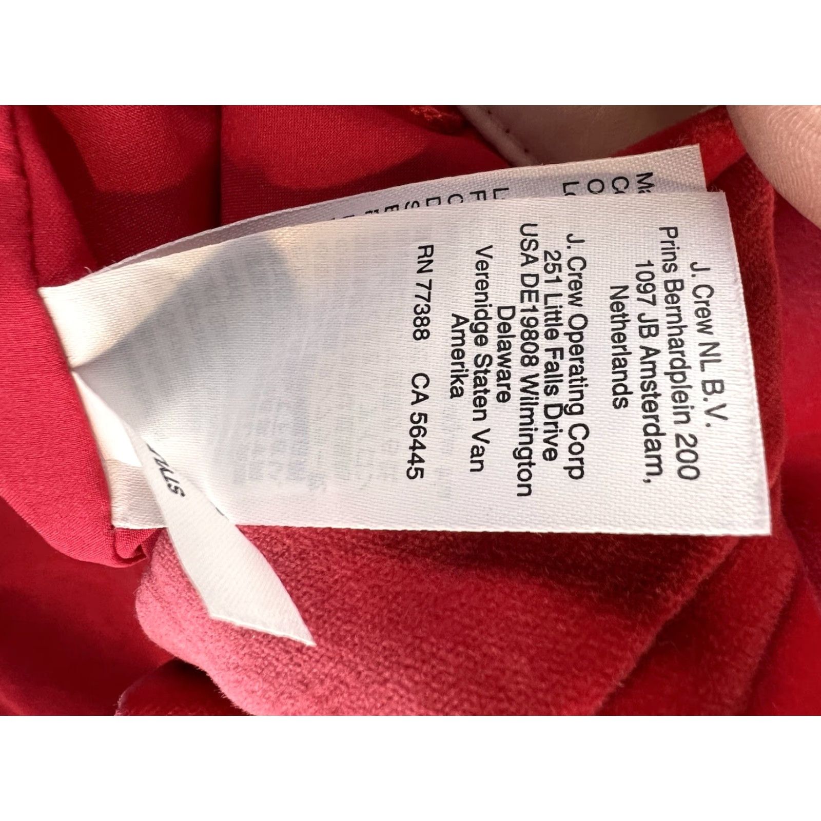 J.Crew J.CREW Kate Stretch Velvet Red Straight-Leg Pant Size 2 Women Dress Pants Regular Inseam 27 in Vintage No Size 26" / US 2 / IT 38 - 6 Thumbnail