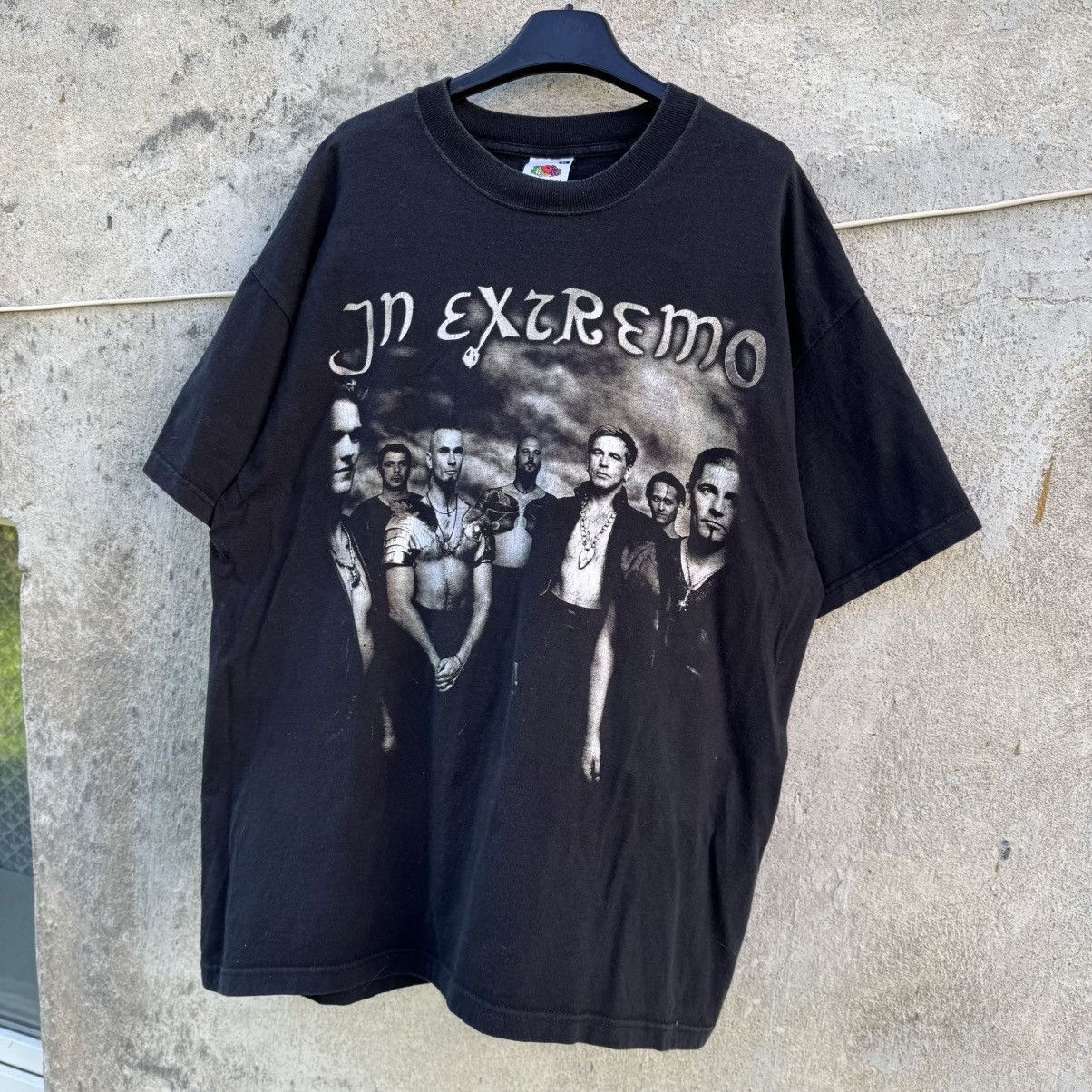 Band Tees Vintage In Extremo Washed Folk Metal Band Tee Gothic 00s Size US XL / EU 56 / 4 - 11 Thumbnail