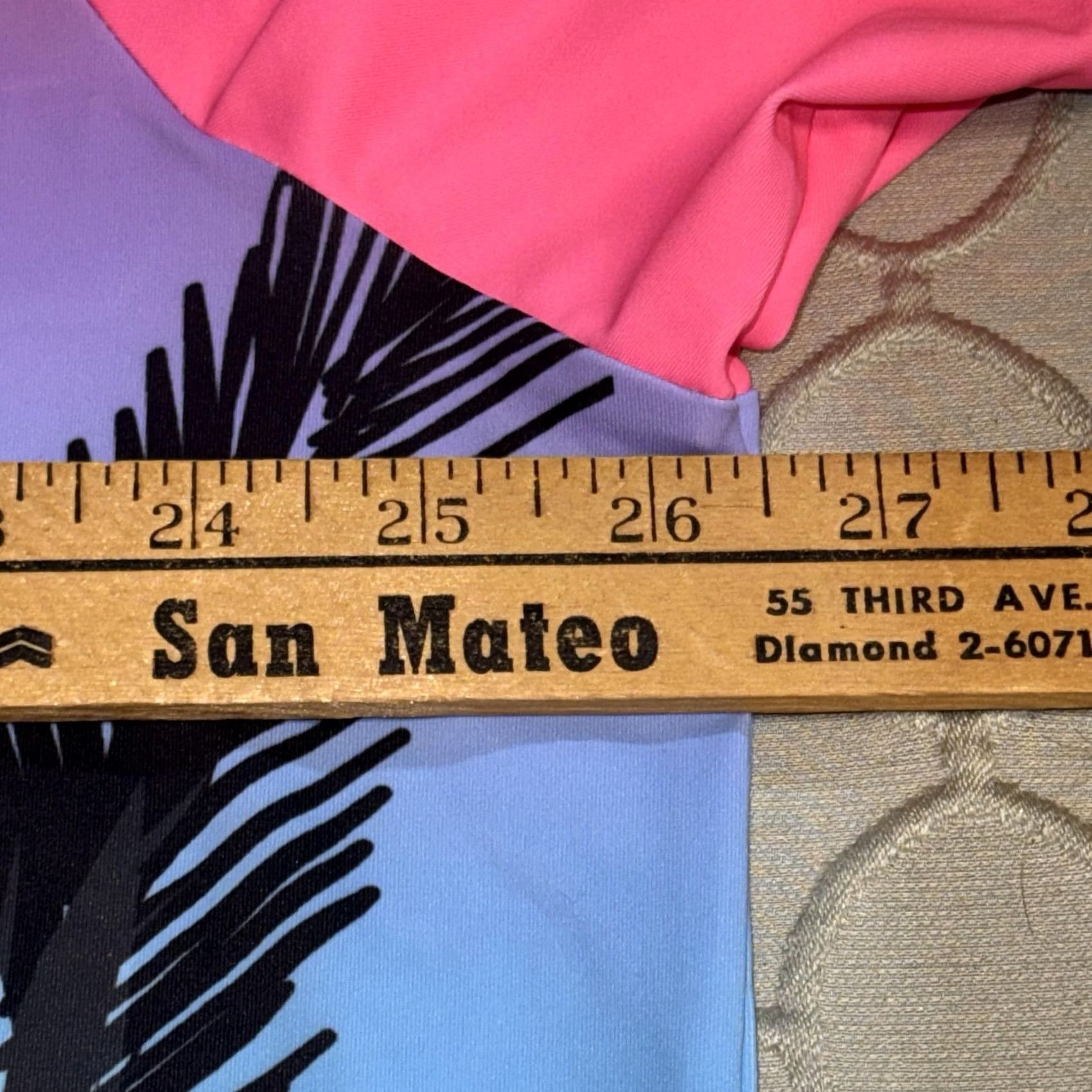 Vintage Sunday Swagger Polo Shirt Mens 2XL Pink Blue Ombre Palm Graphic Print Golf Tropical Beach Size US XXL / EU 58 / 5 - 7 Thumbnail