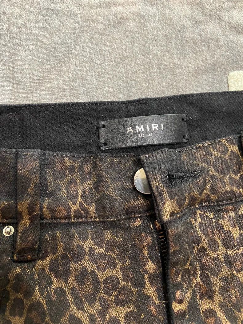 Amiri Amiri leopard print glitter 9-inch pants Size US 34 / EU 50 - 2 Thumbnail