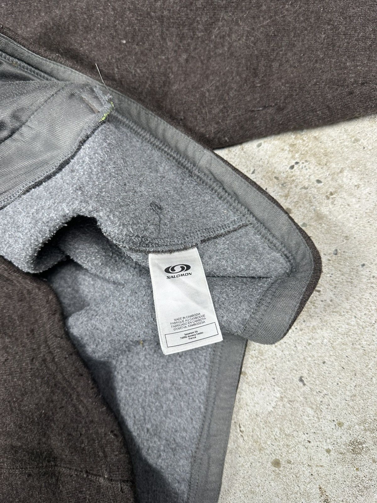Salomon Vintage Y2K Salomon Wool Brown Jacket Outdoor Hiking Size US L / EU 52-54 / 3 - 10 Thumbnail