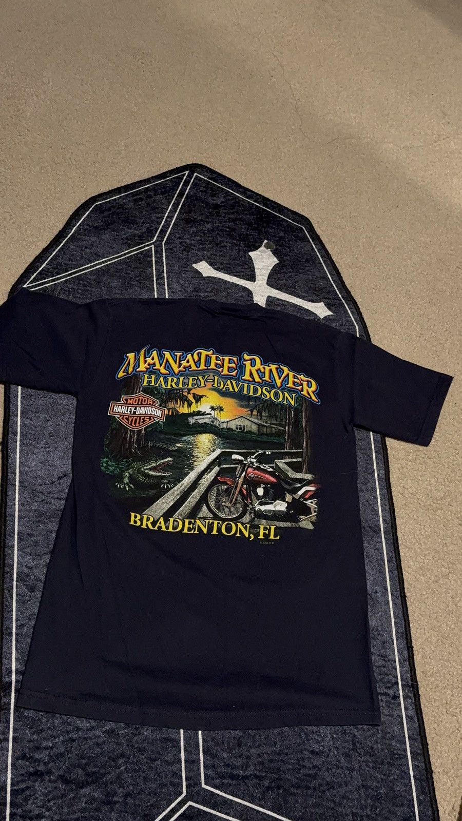 Harley Davidson Harley Davidson Thunder Turn It Up Lightning S Tee Y2K 2005 Size US S / EU 44-46 / 1 - 4 Thumbnail