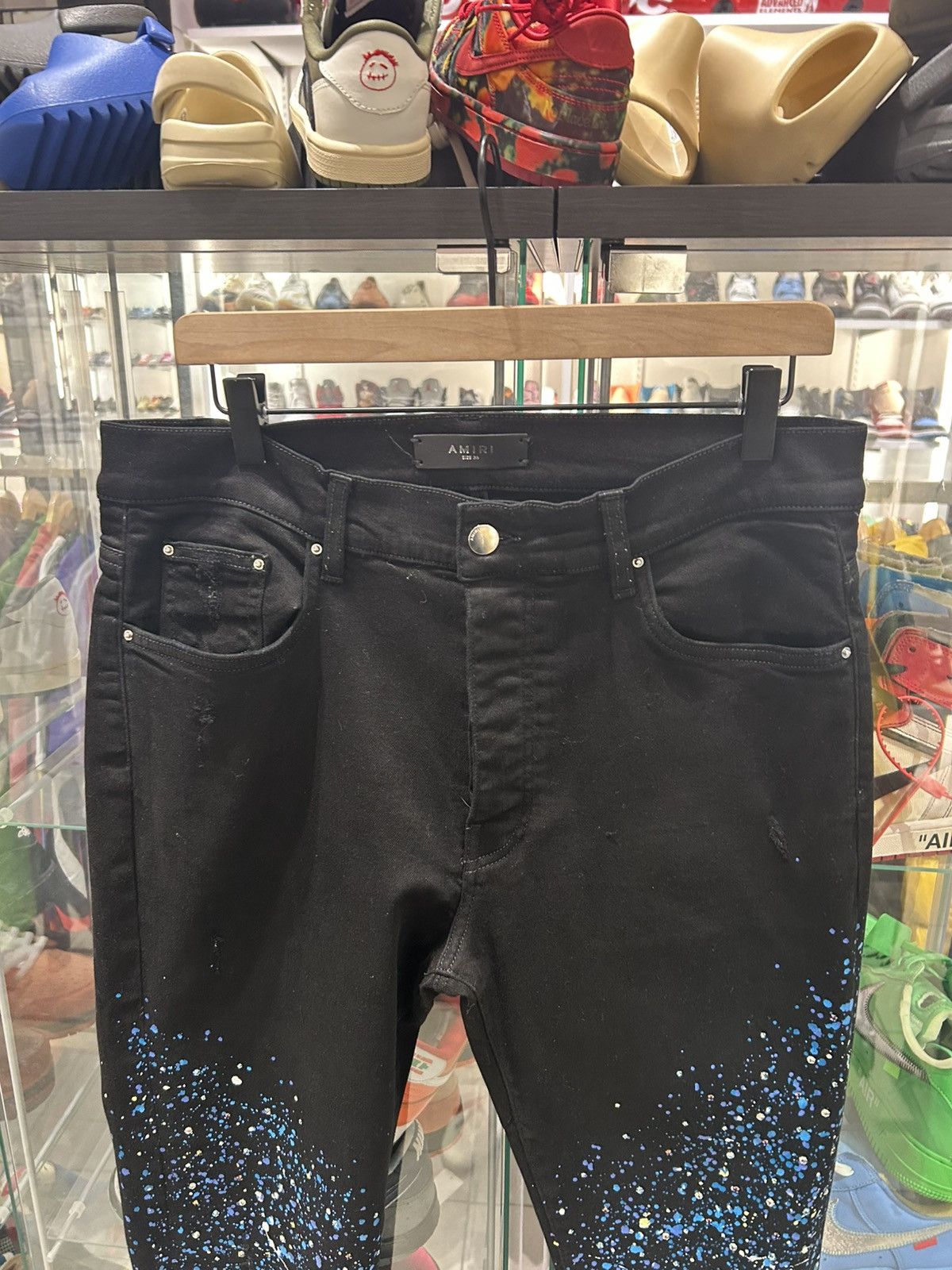 Amiri Amiri crystal painter jeans black Size US 36 / EU 52 - 2 Thumbnail