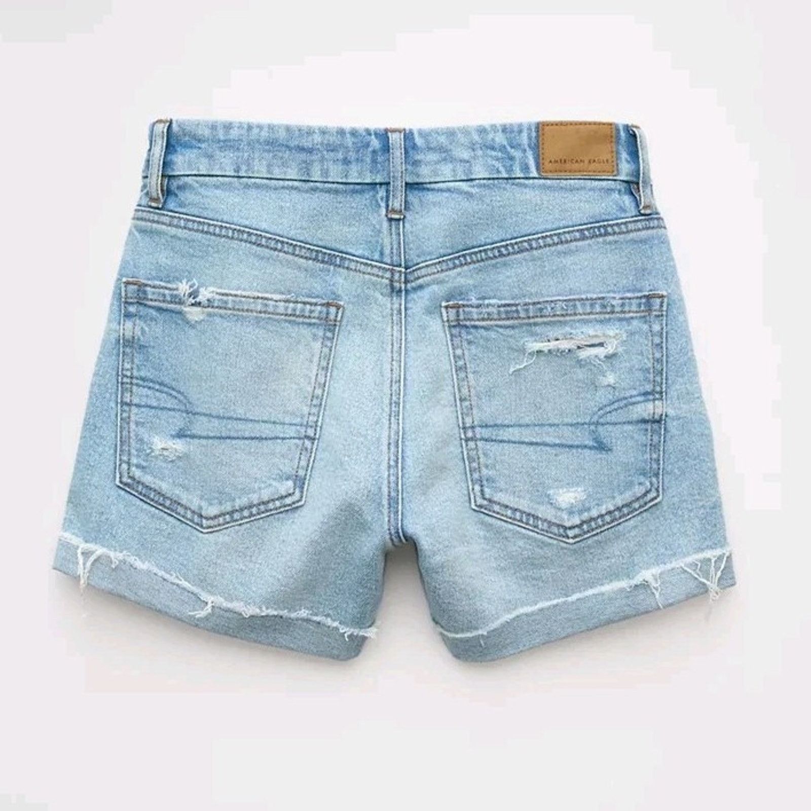 American Eagle Outfitters American Eagle Strigid Curvy Ripped Super High-waisted Size 27" / US 4 / IT 40 - 5 Thumbnail