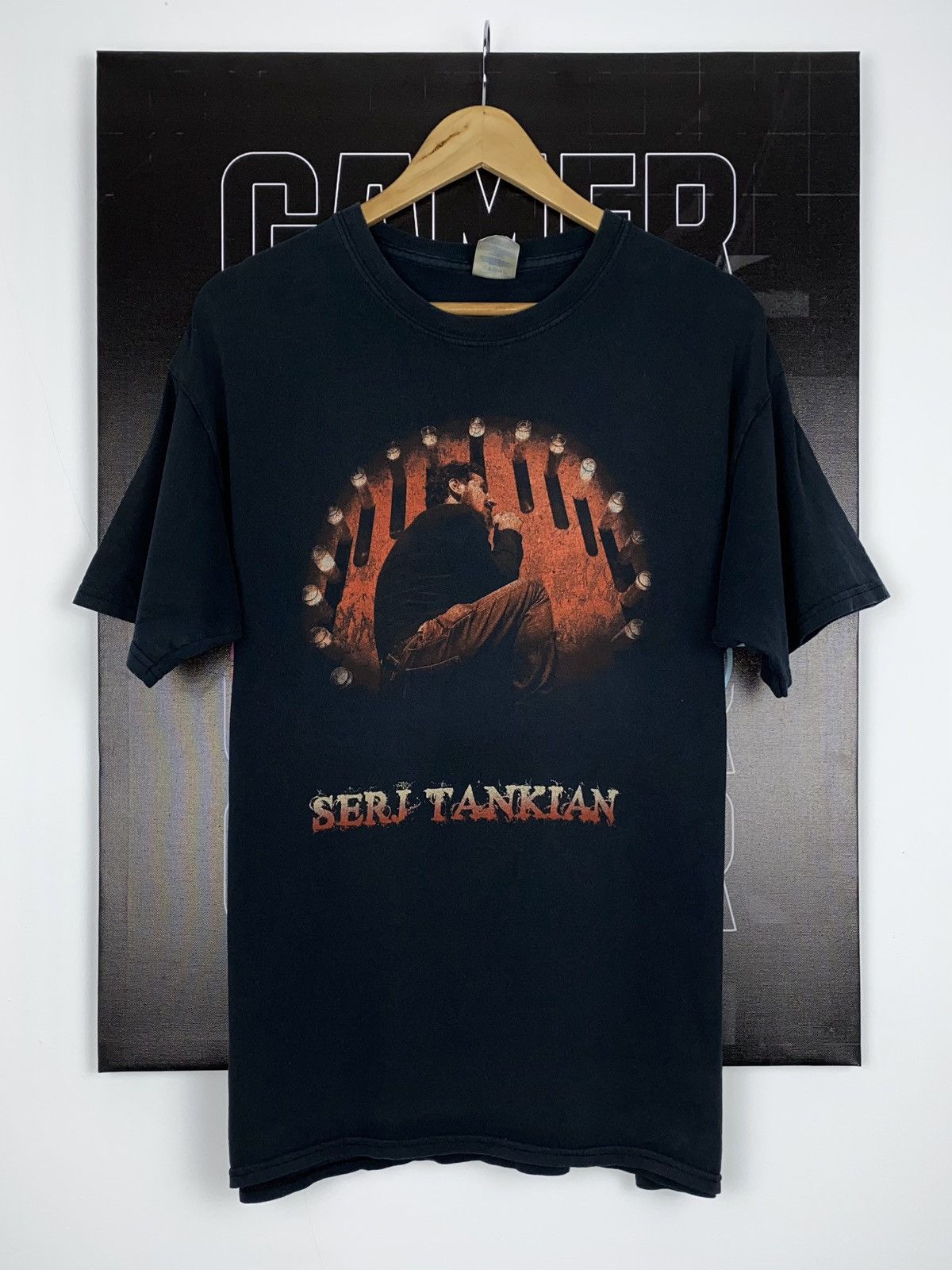 Gildan ? Serj Tankian Vintage Elect The Dead Tour 2008 Band T 
