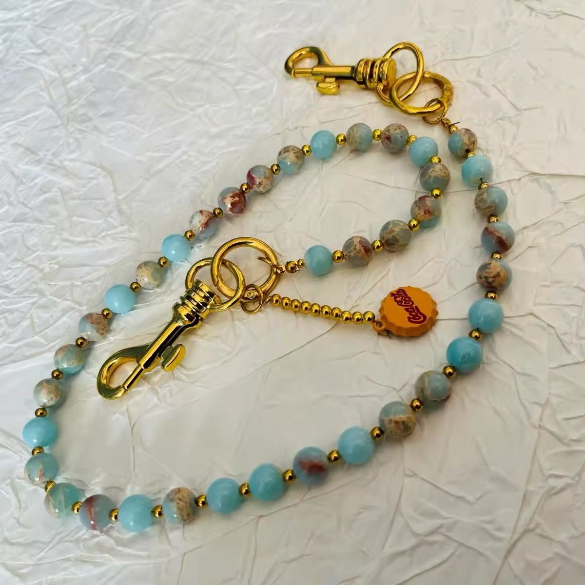 Vintage Blue longevity beaded waist pant chain Size ONE SIZE - 3 Thumbnail