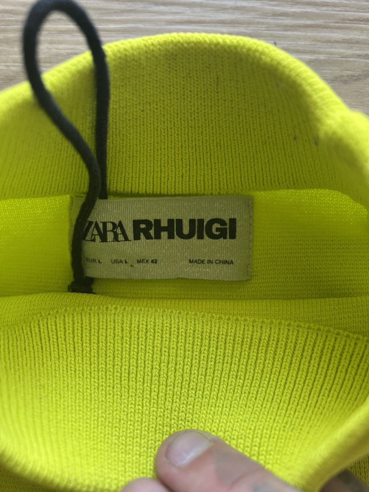 Rhude × Zara Rhude x Zara Knit Sweater Green Size US L / EU 52-54 / 3 - 3 Thumbnail