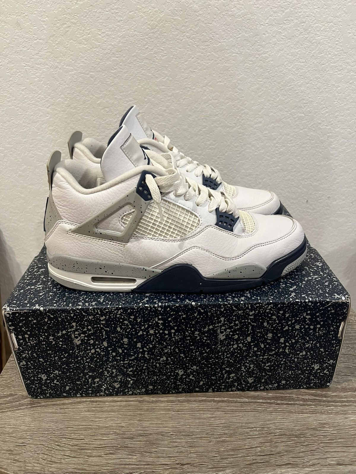 Jordan Brand Jordan 4 Midnight Navy Size US 11.5 / EU 44-45 - 1 Thumbnail