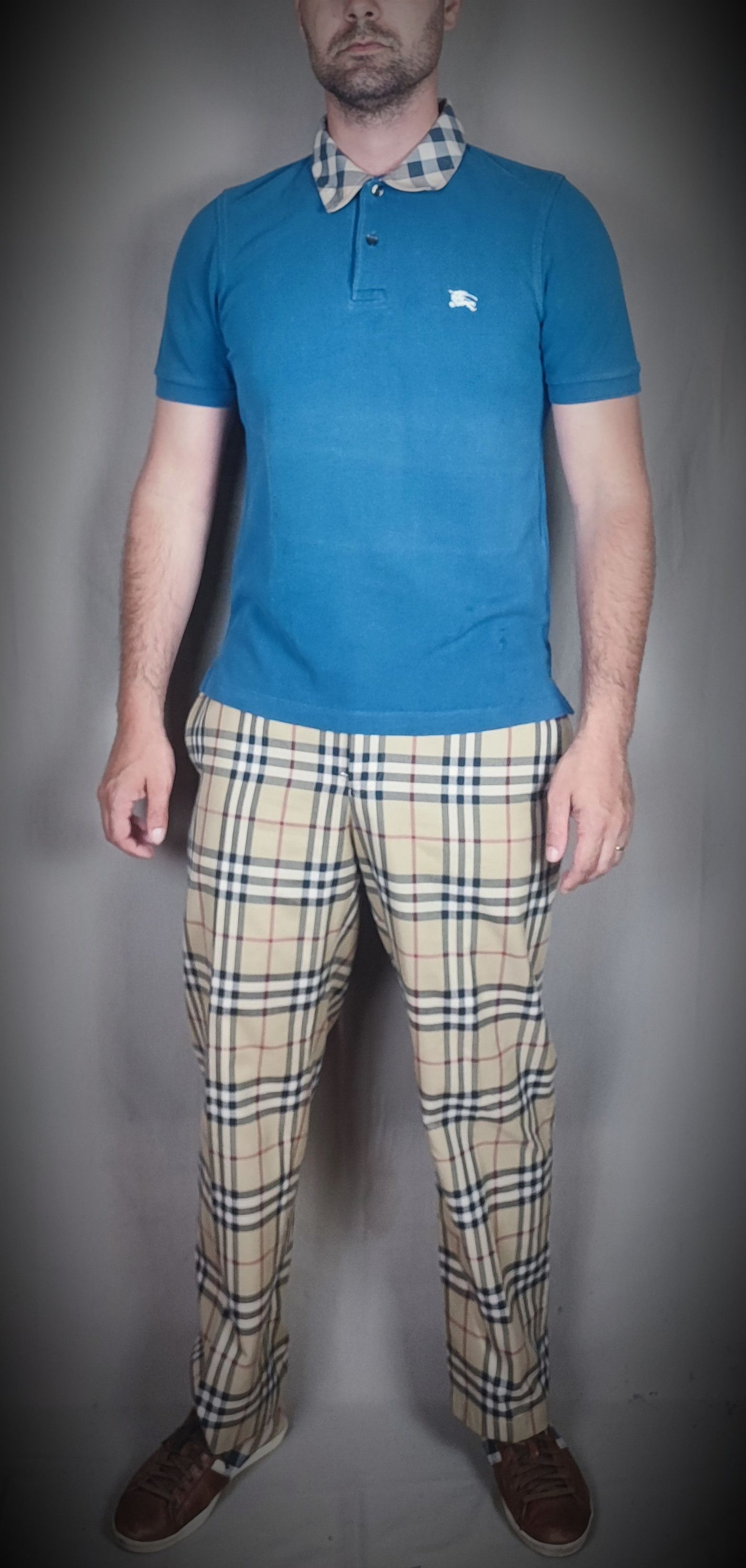 Burberry 🔥 Burberry Polo S Blue very rare🔥 Size US S / EU 44-46 / 1 - 4 Thumbnail