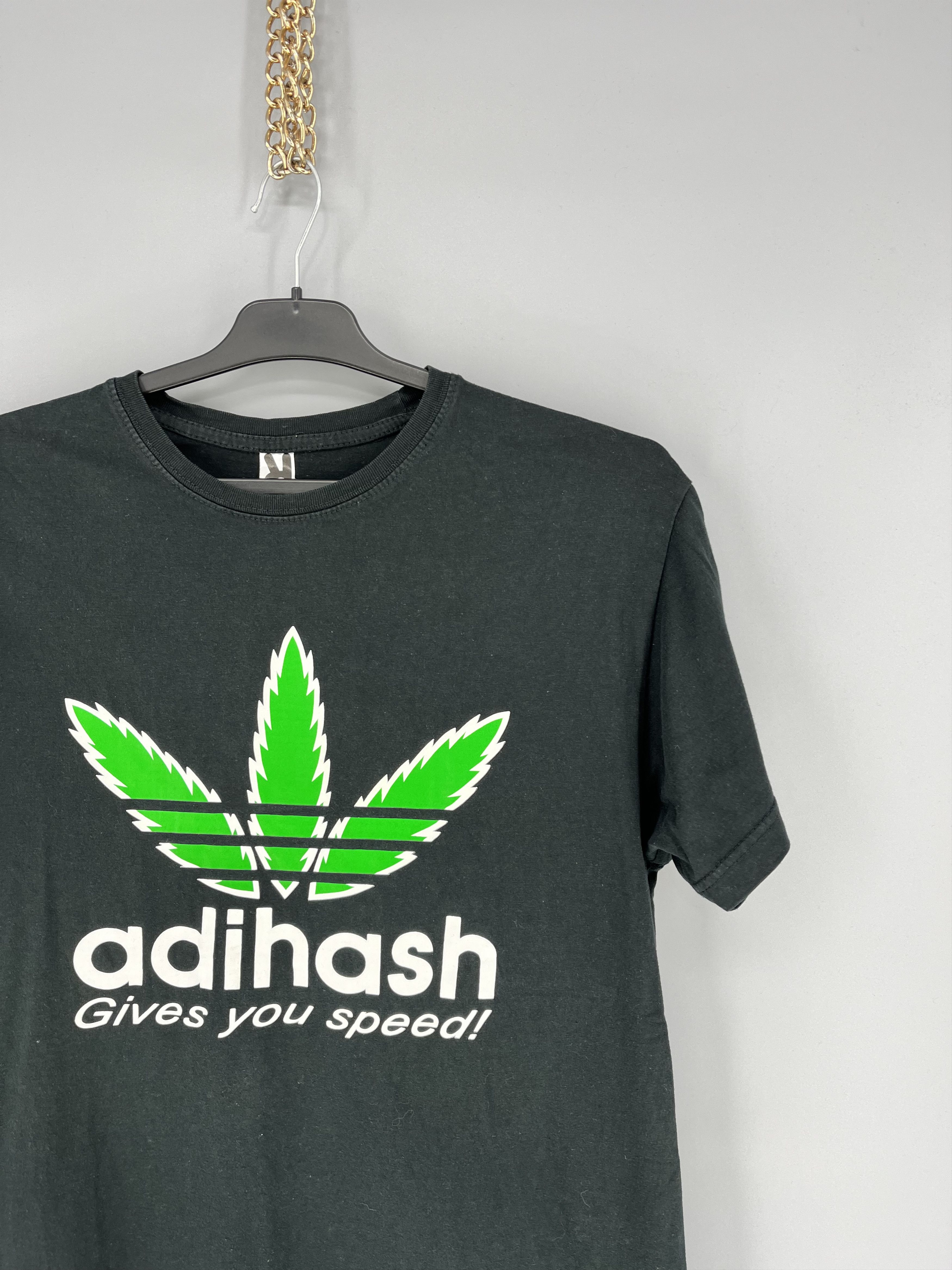 Vintage Vintage Y2K Adihash Gives You Speed Single Stitch T-shirt Size US L / EU 52-54 / 3 - 5 Thumbnail