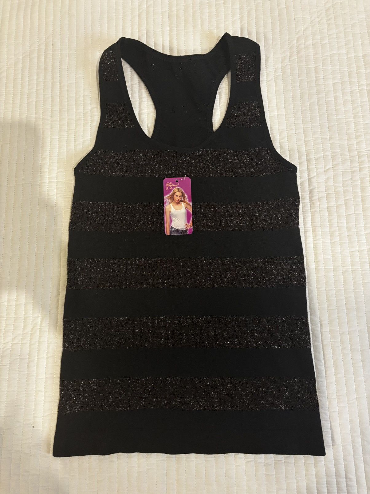 Other Black & gold Tank Top.wt922 Size XS / US 0-2 / IT 36-38 - 10 Thumbnail
