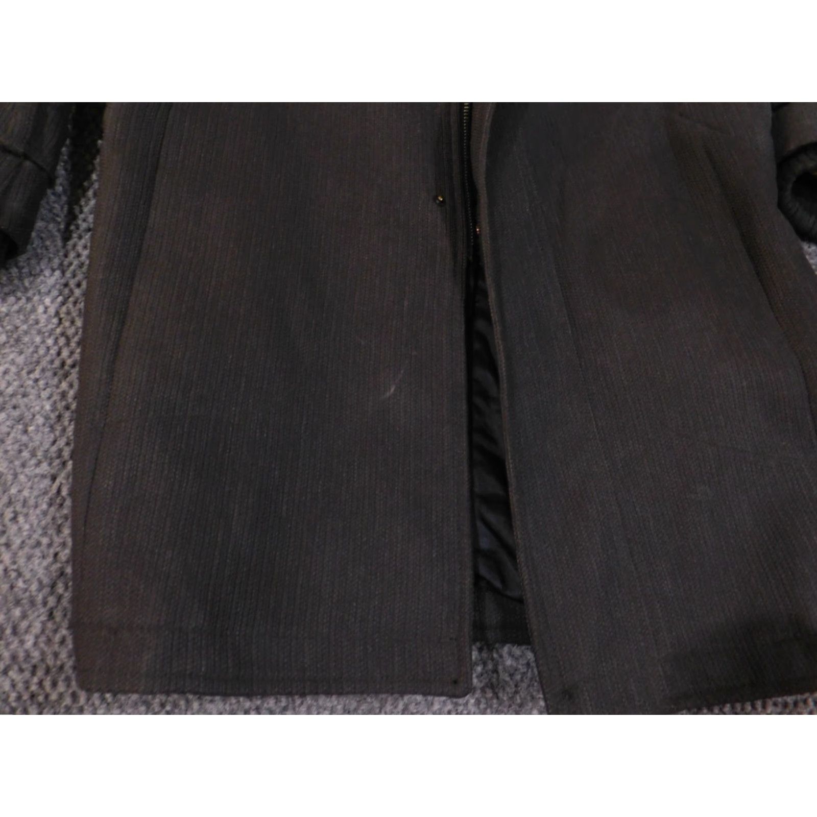 Zara Zara Jacket Mens Medium Gray Trench Coat Wool Wool Geometric Knit Zipper Pockets Button Zip Business Fall Winter Mens Regular Size US M / EU 48-50 / 2 - 3 Thumbnail