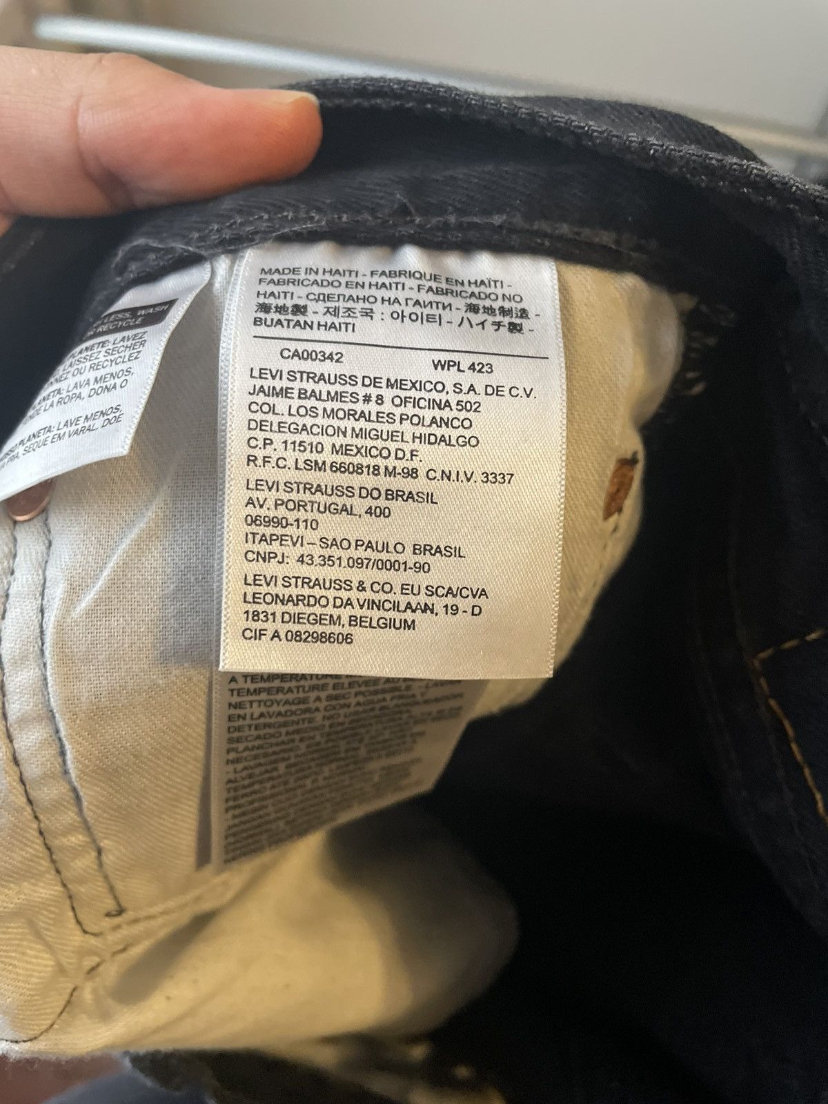 Levi's Black Washed Levis Denim Pants Size US 34 / EU 50 - 8 Thumbnail