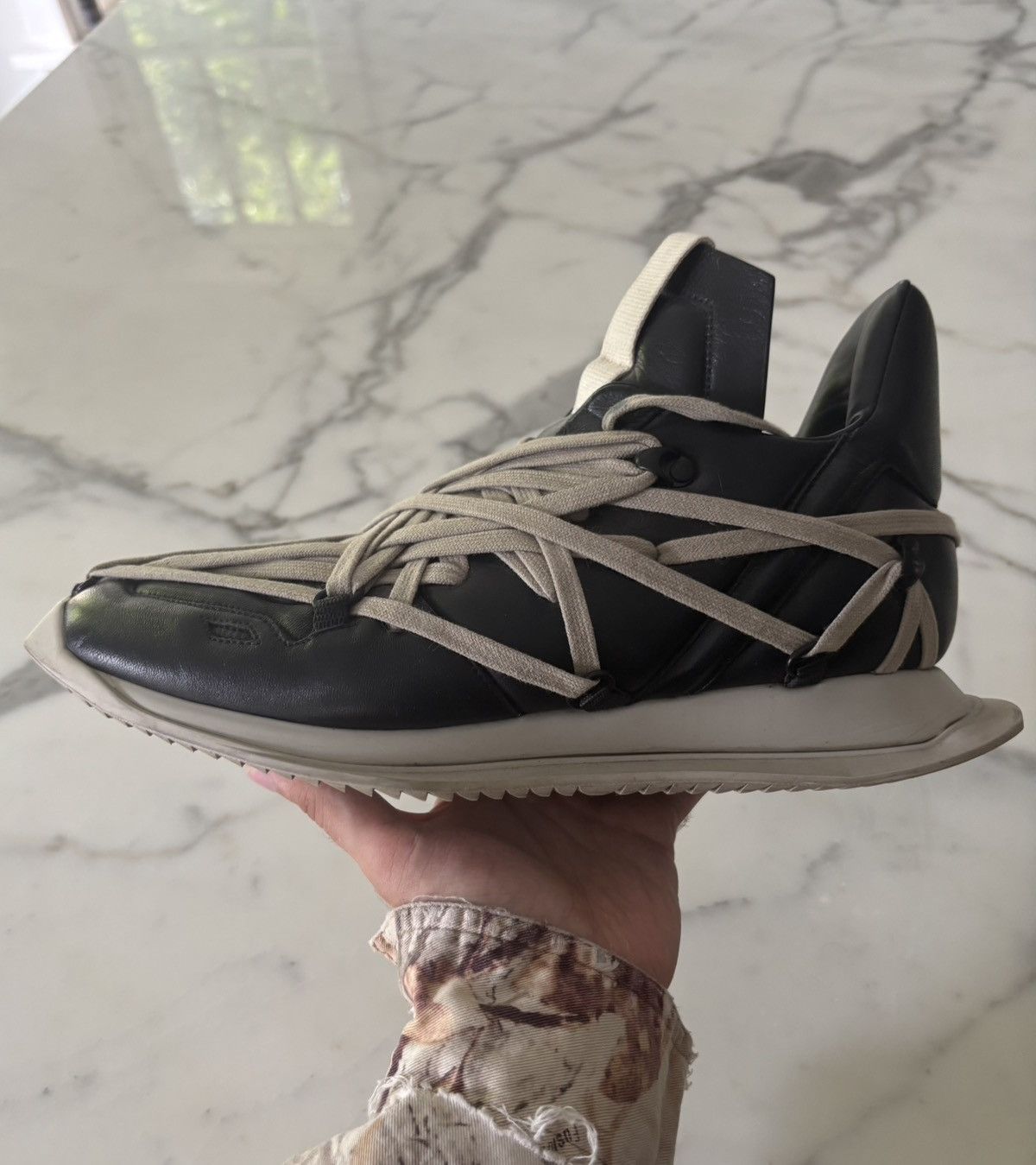Rick Owens Rick Owens Megalace Runners Size 42 Size US 9 / EU 42 - 5 Thumbnail