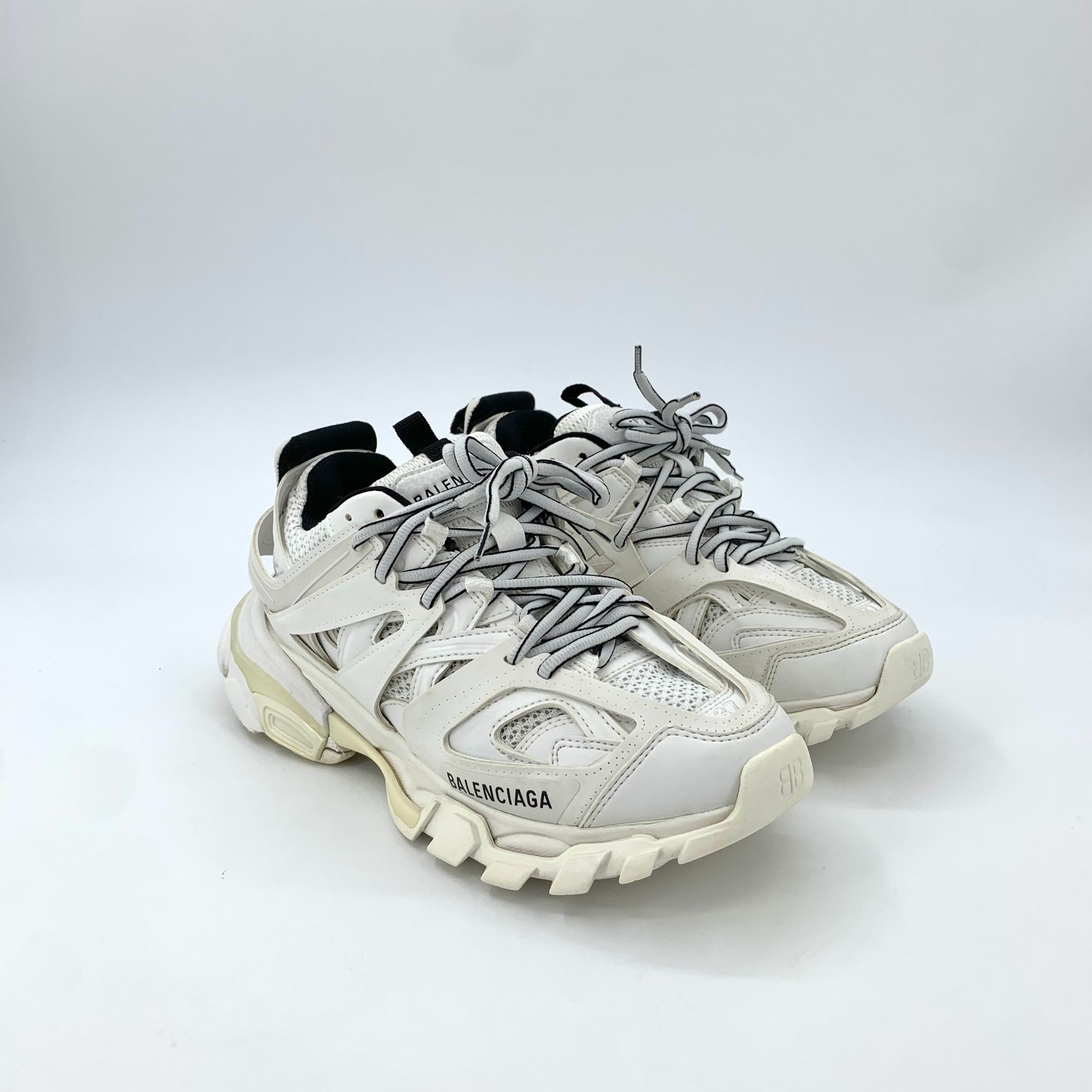 Balenciaga Balenciaga Track Sneakers White & Black Lace-Up Shoes Size US 7 / IT 37 - 2 Thumbnail