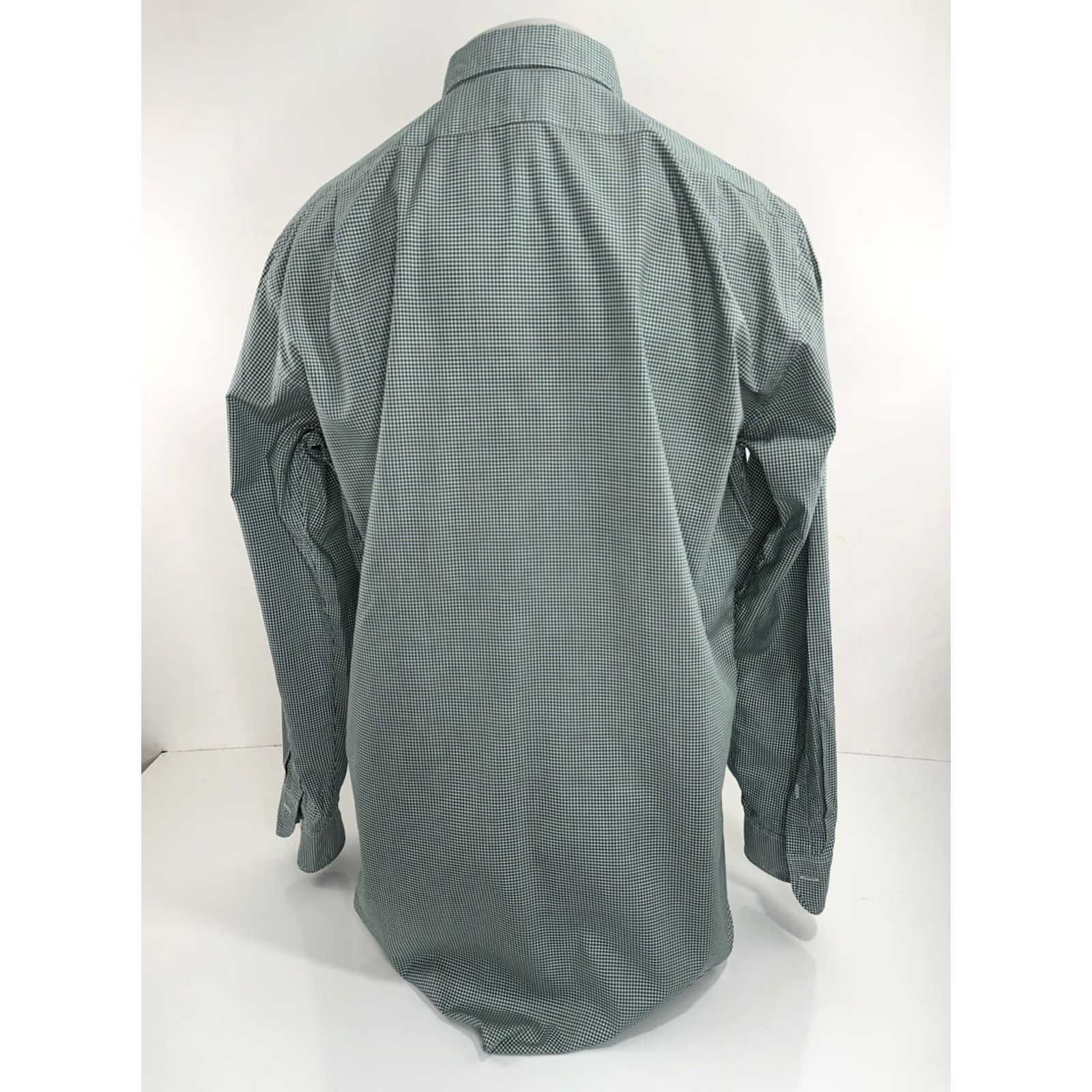 Sid Mashburn Sid Mashburn Plaid L Shirt Mens Long Sleeve Button-Up Green White Check Shirt Size US L / EU 52-54 / 3 - 4 Thumbnail